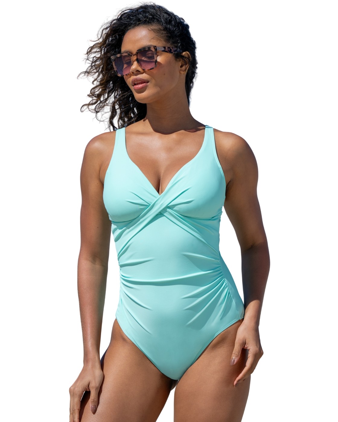 Pour Moi Indonesia Swimsuit Twist Tummy Control Womens Swimming Costume 25627