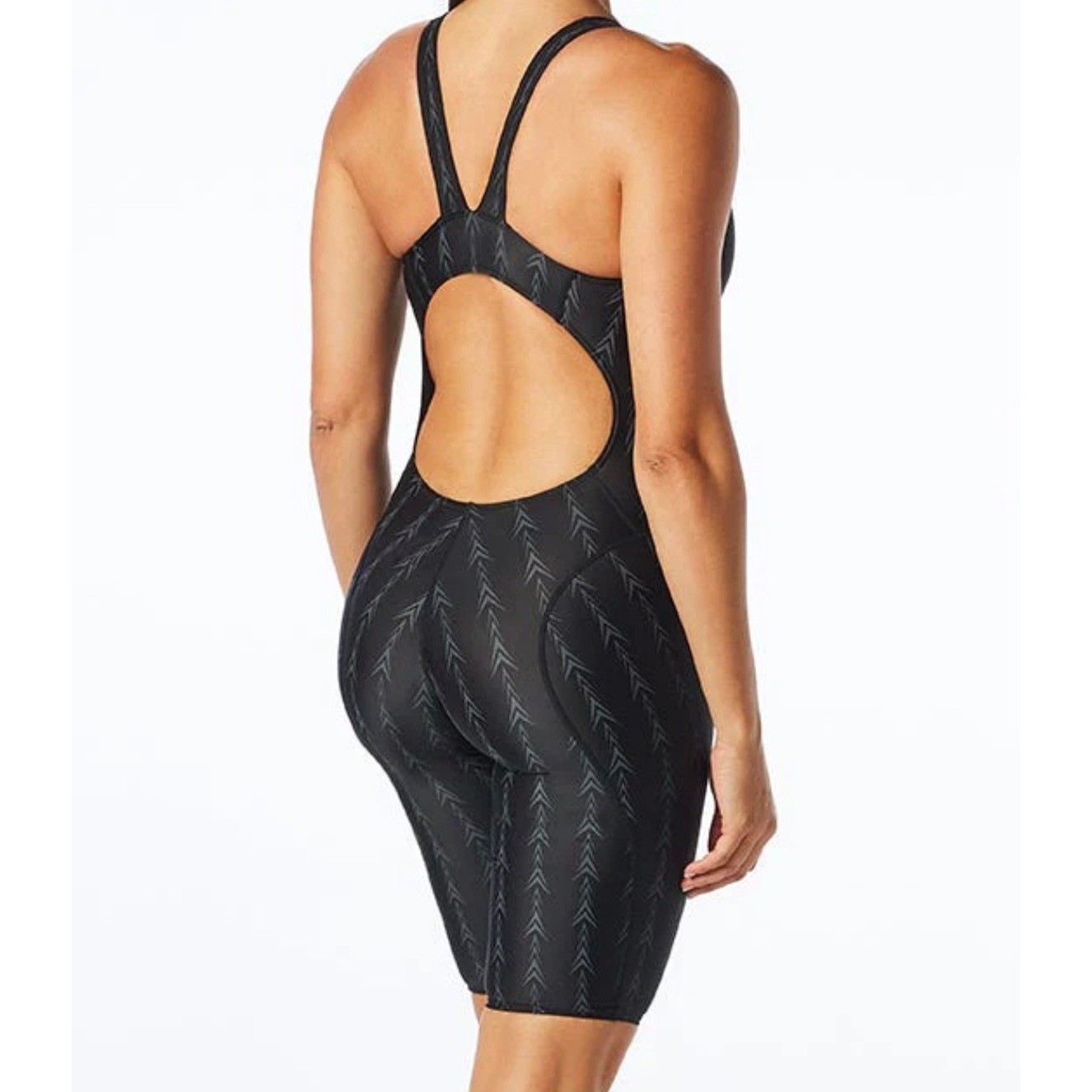 TYR Fusion 2 Aeroback Shortjohn Women Black Competition Tech Suit ASHT2A NEW