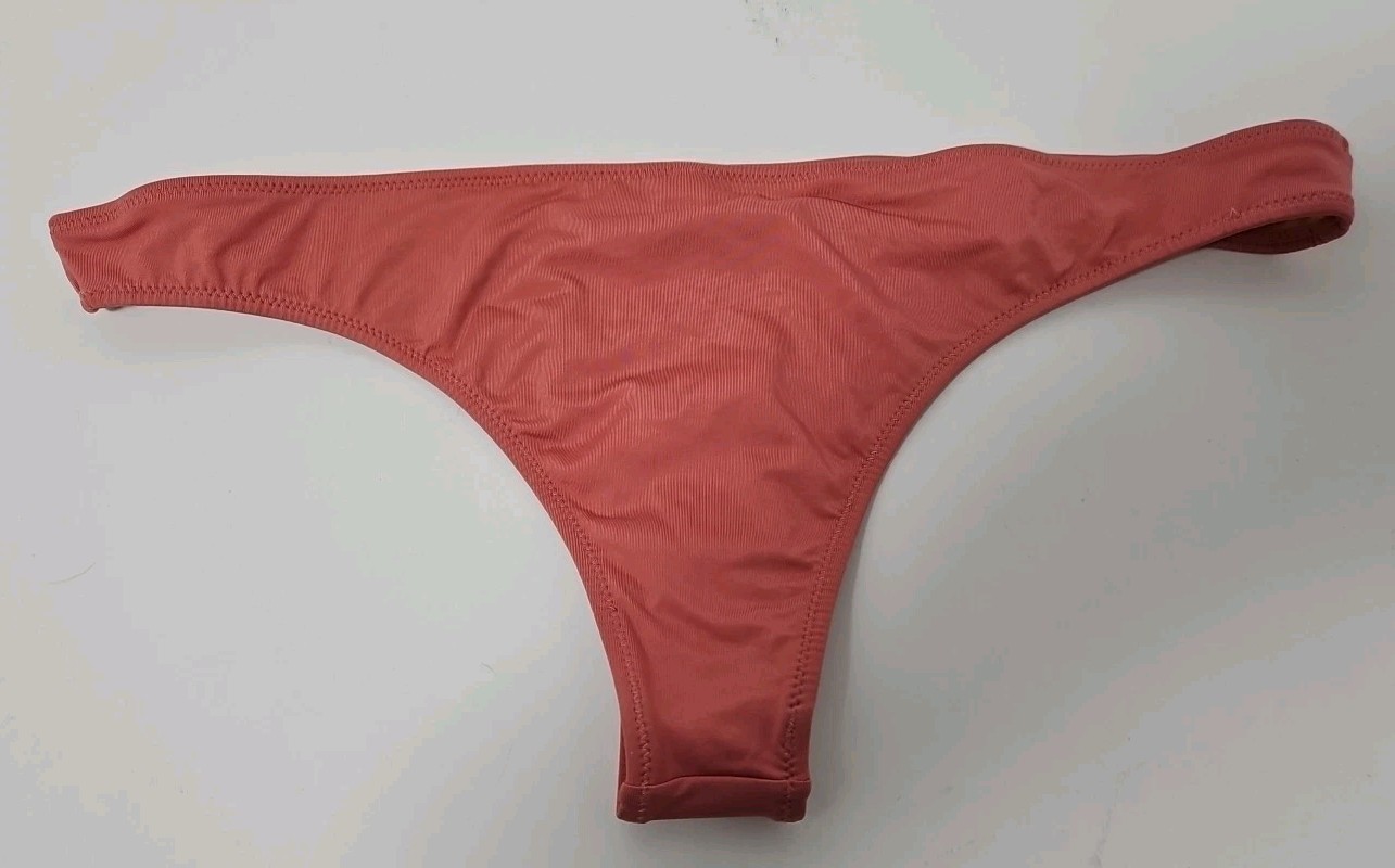 J. Crew Playa Bikini Bottom Womens Small Pink Cheeky Swimwear Minimal Coverage