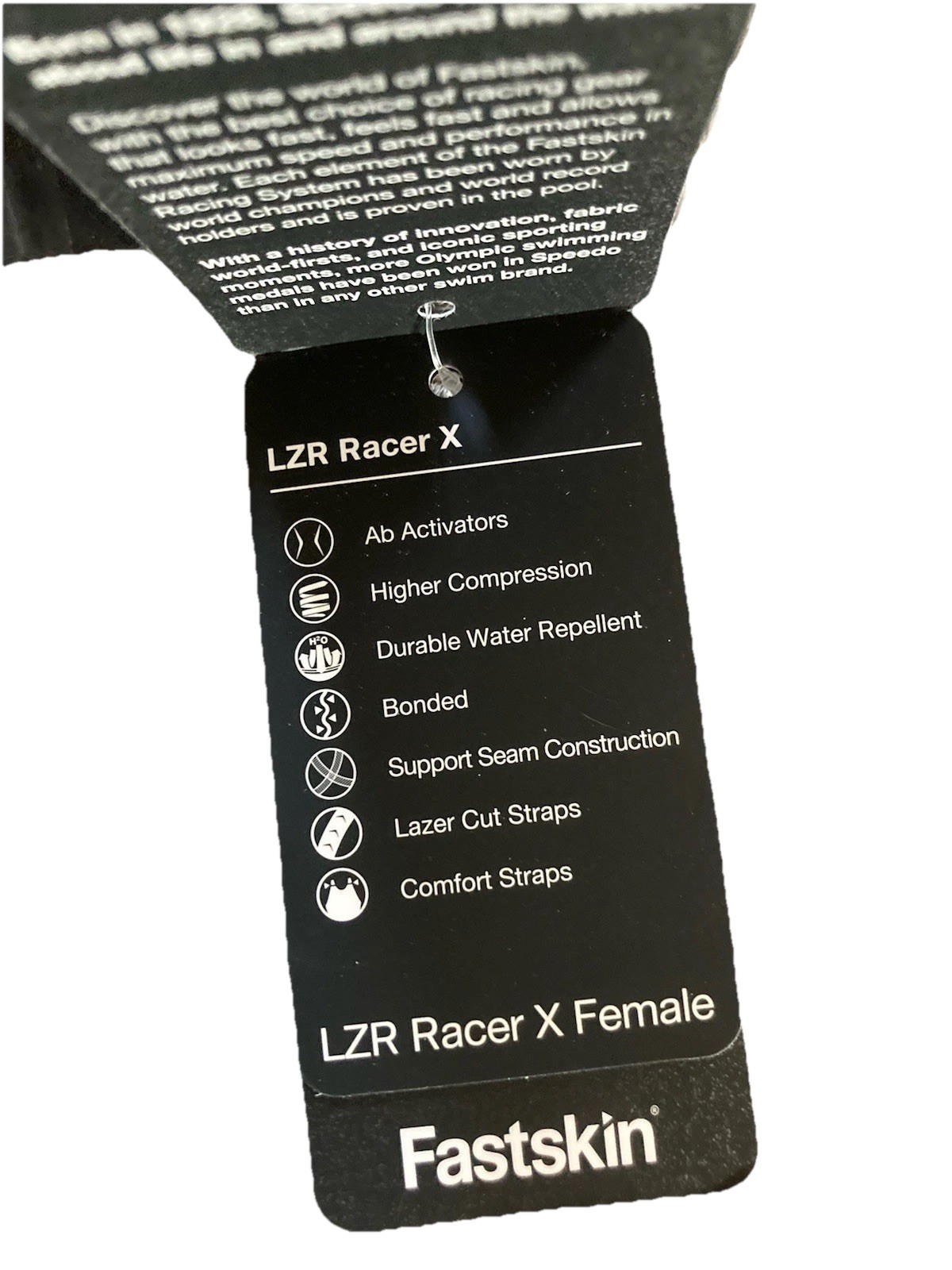 Speedo Fastskin NWT LZR Racer X Womens Sz 26 With Flaw Open Back Never Worn