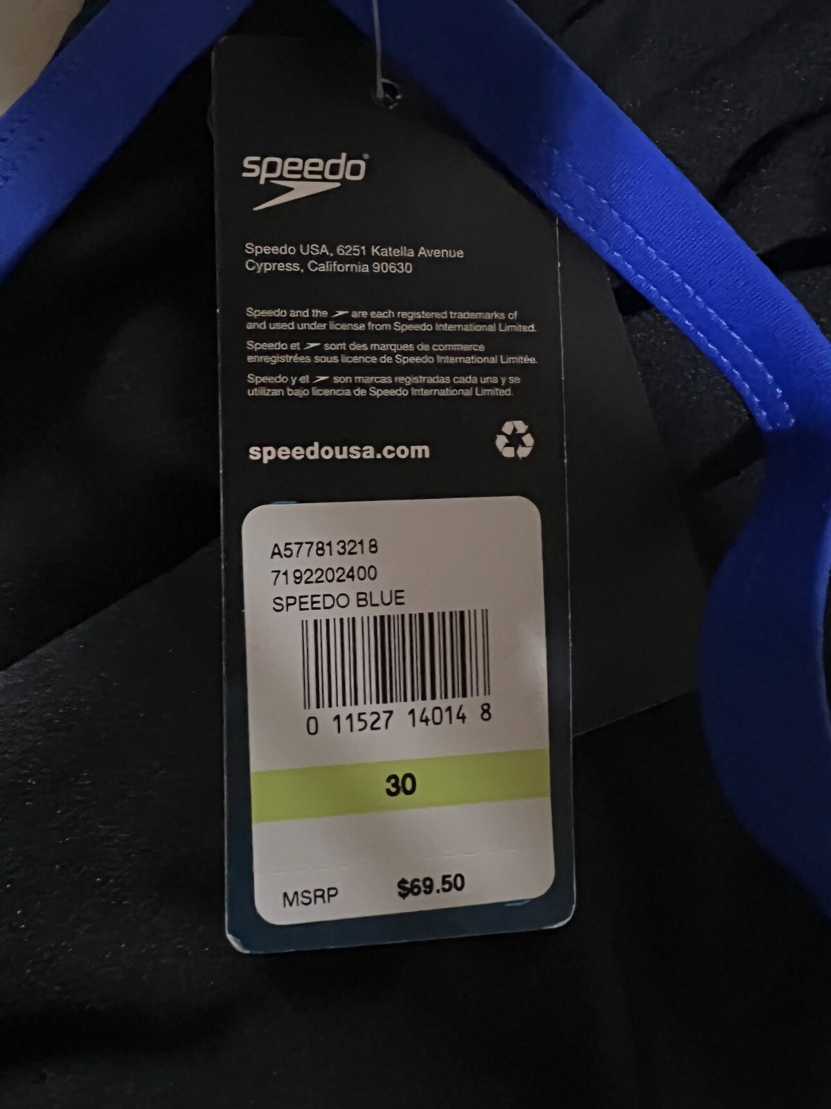 Speedo Women’s Natural Wonder Crossback Swimsuit – 2022 – Blue 400 – 30
