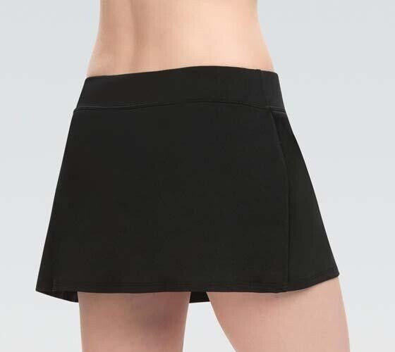 Dolfin Women’s Aquashape Solid A-Line Swim Skirt/Skort Size Large Black