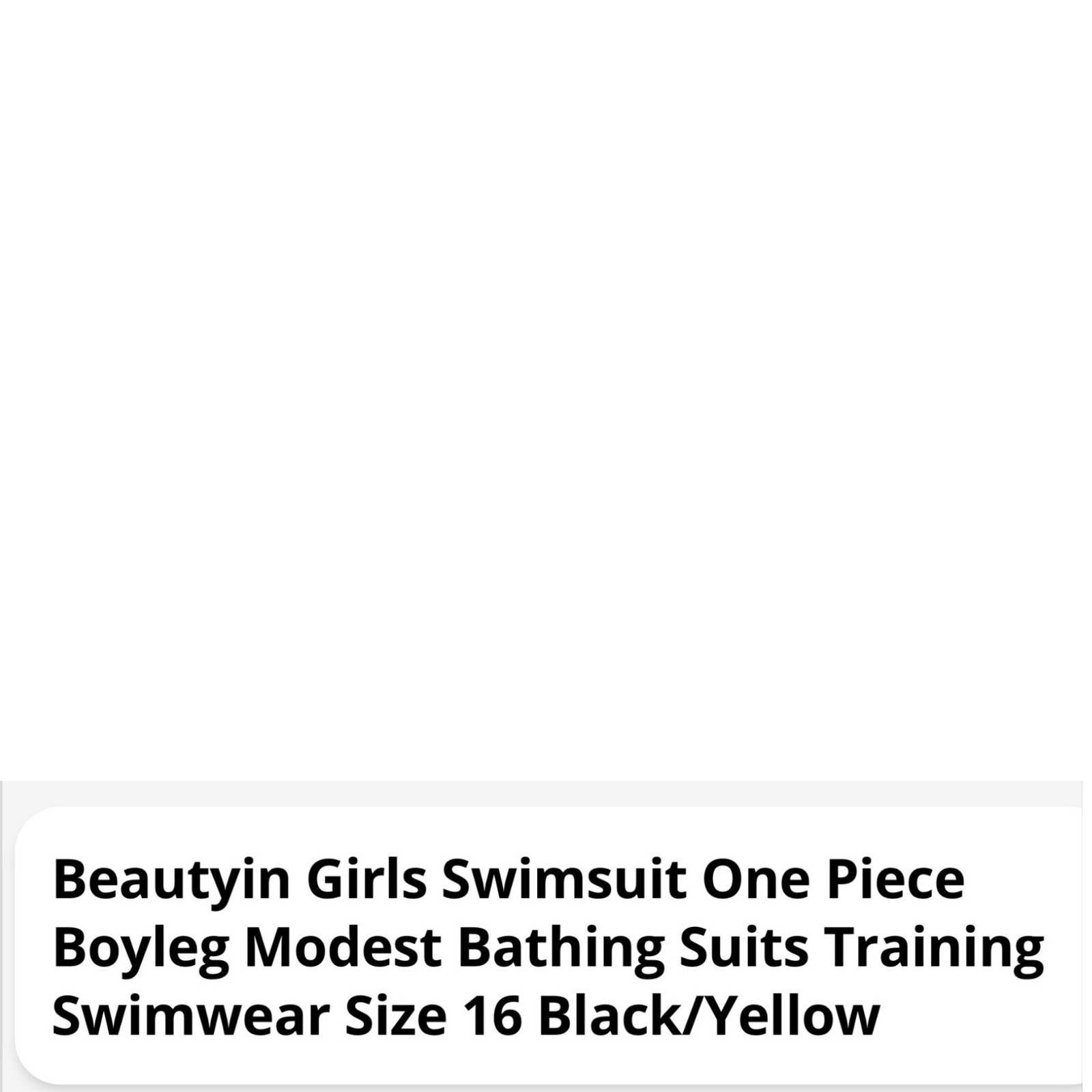Beautyin Girls One Piece Boyleg Swimsuit 16 Neon Green Athletic Training Swim