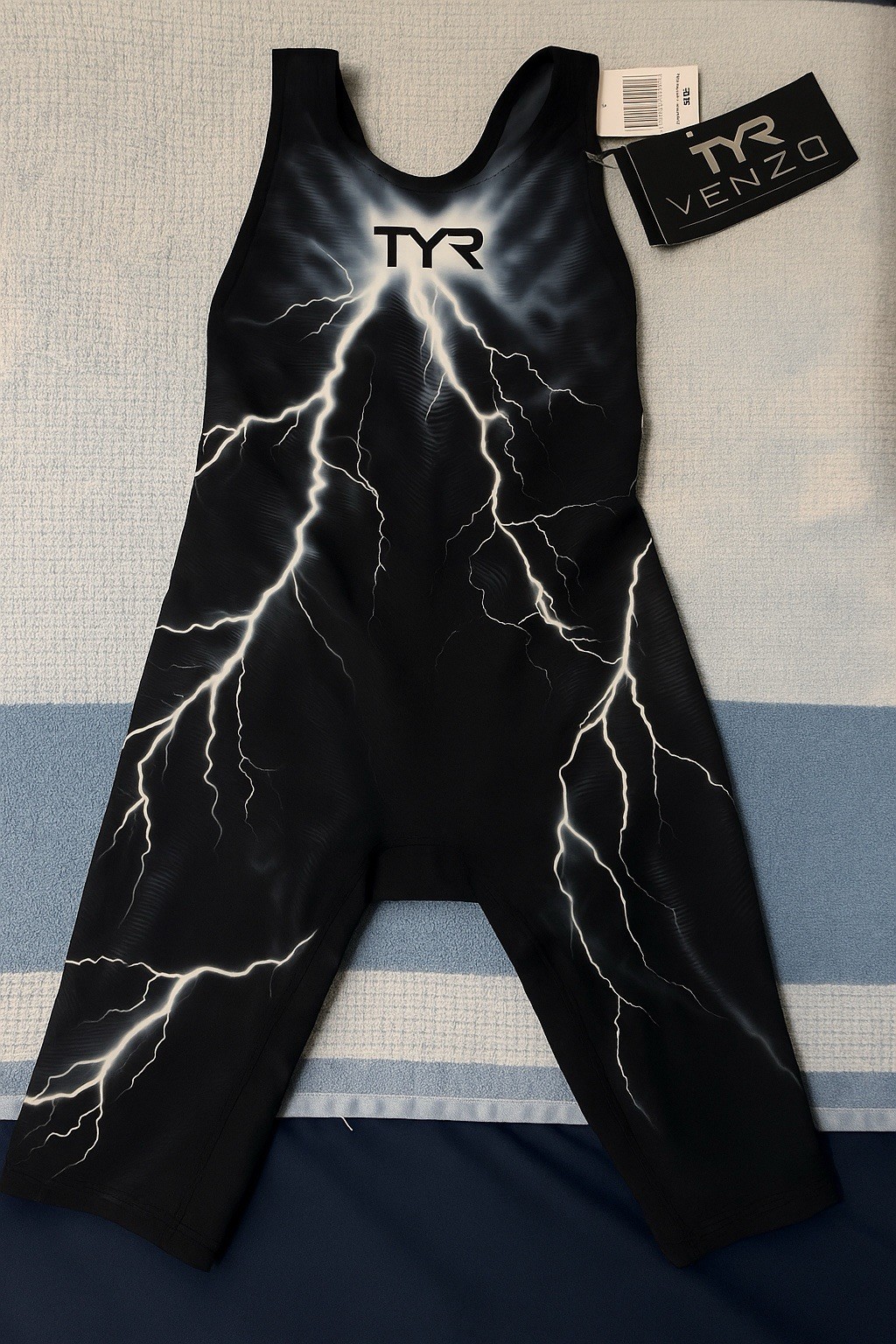 TYR Women’s Venzo Phantom Oblivion Open Back Suit, Black, Size 22