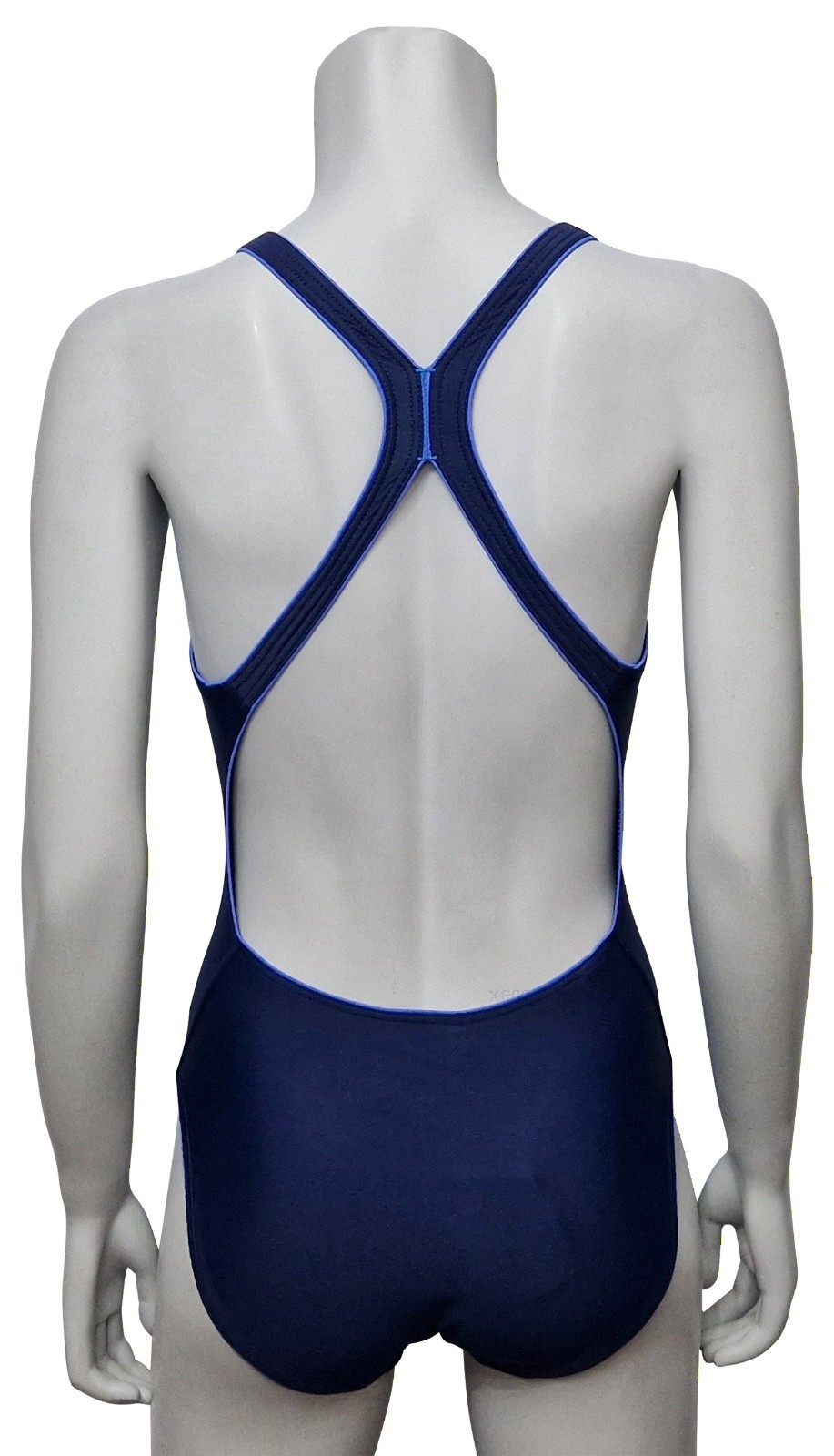 CHEX Miami Sports Fit Swimming Costume Navy Sky 38″ UK 12 Piping Swimsuit 2026
