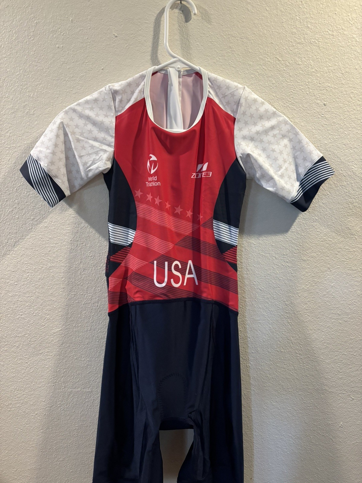 NEW Zone3 Short Sleeve Tri Suit – Women’s Small – World Triathlon – USA