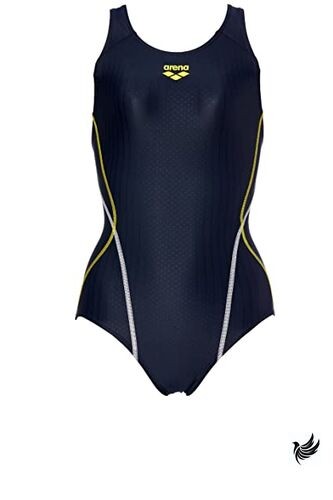 arena Aqua Racing Women’s Racing Swimsuit Navy x Yellow NYYL sizeL