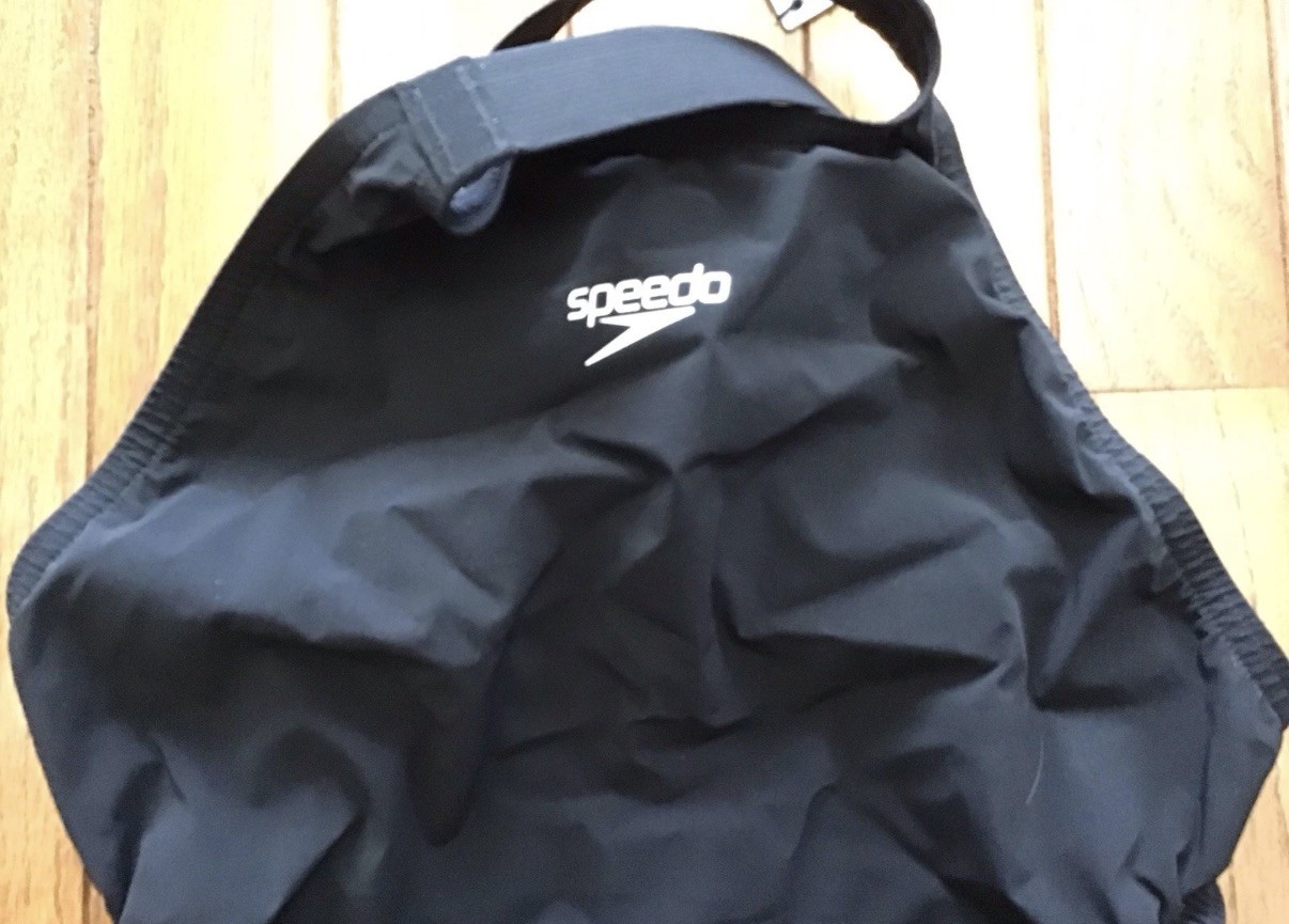New Speedo Size 24 LZR Racer Pro 2.0 Open Back Kneeskin Swimsuit Black (C27-18)