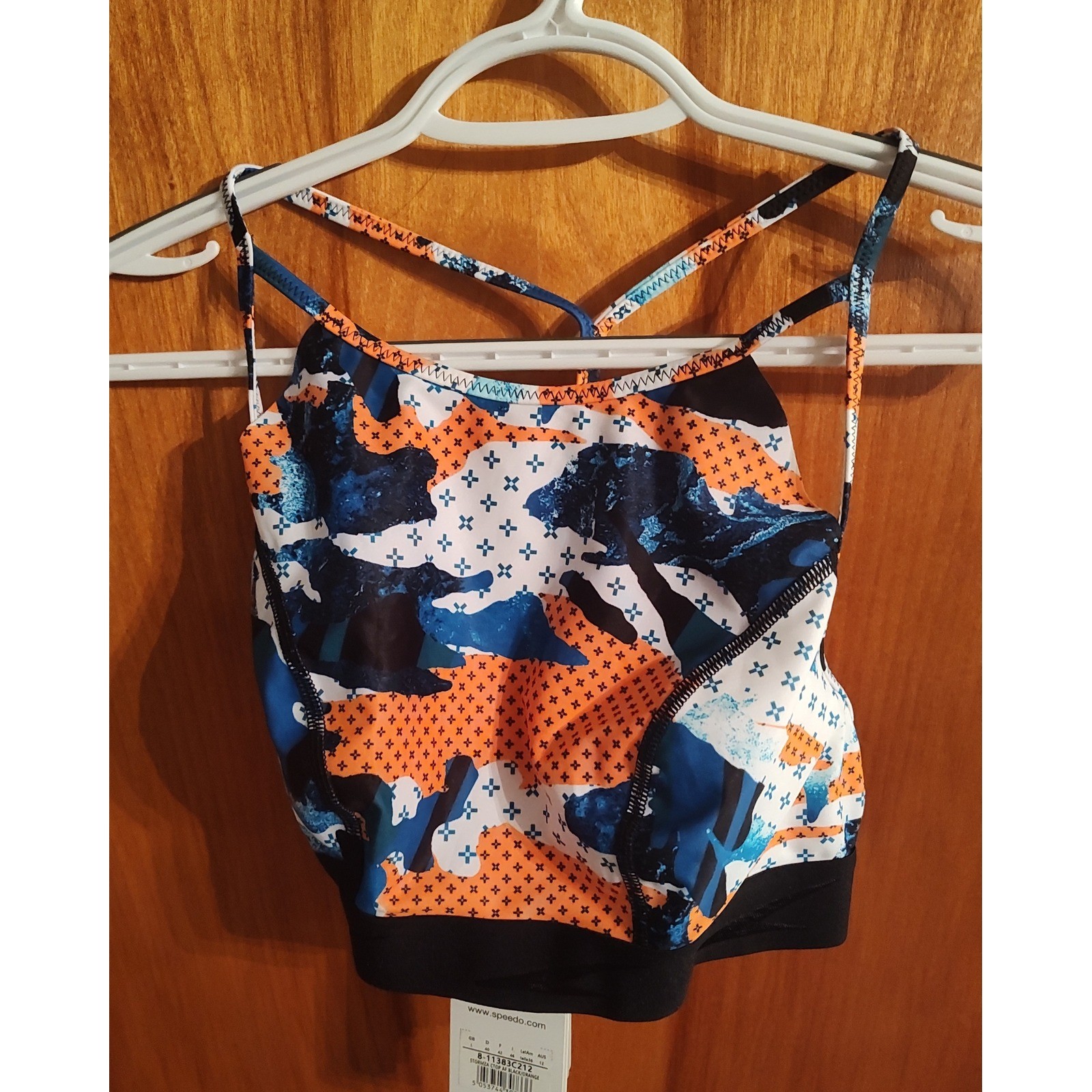 Speedo Inkjetwave H20 Active Crop Top – Multi-Color large