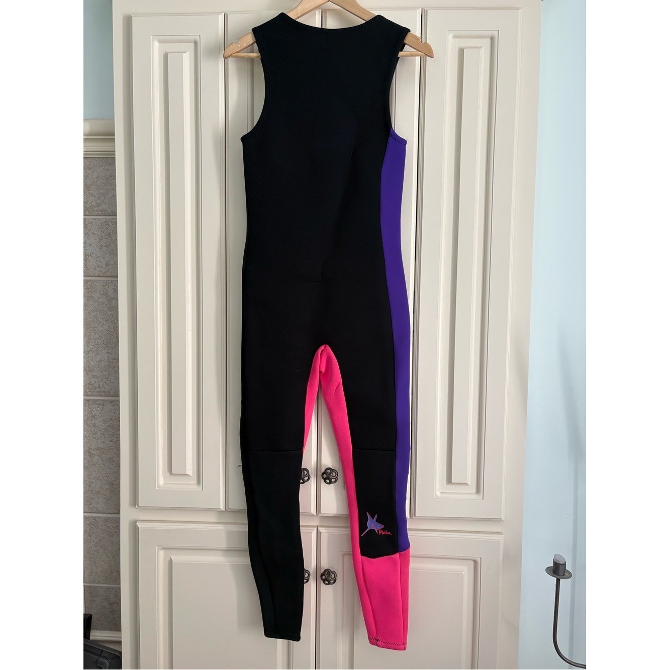 MAKO You’re Not Alone Out There Black Full Length Shark Sleeveless Wetsuit XS