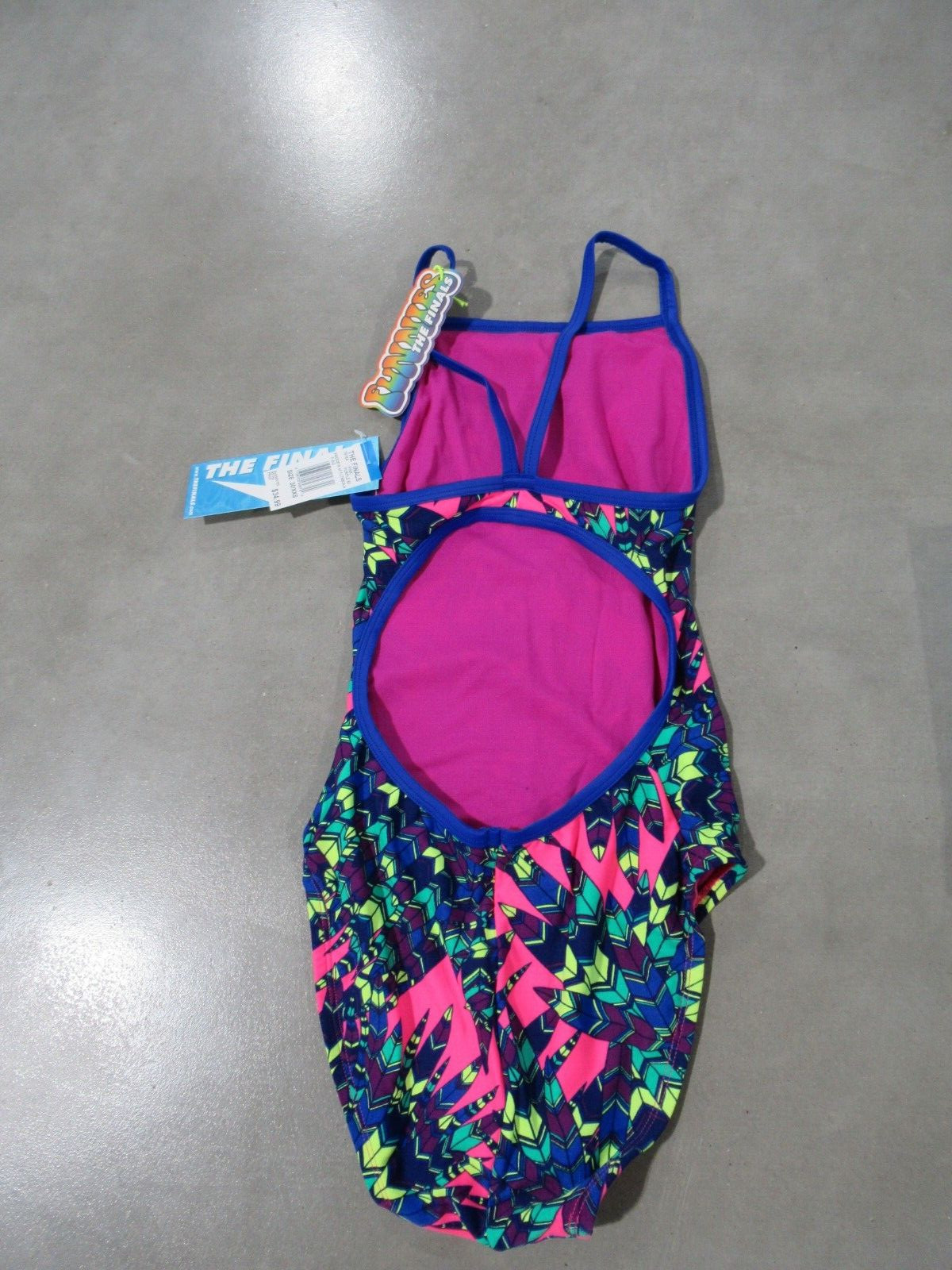 TYR The Finals Woodstck Size 30 XXS Pink/Purple *NWT*