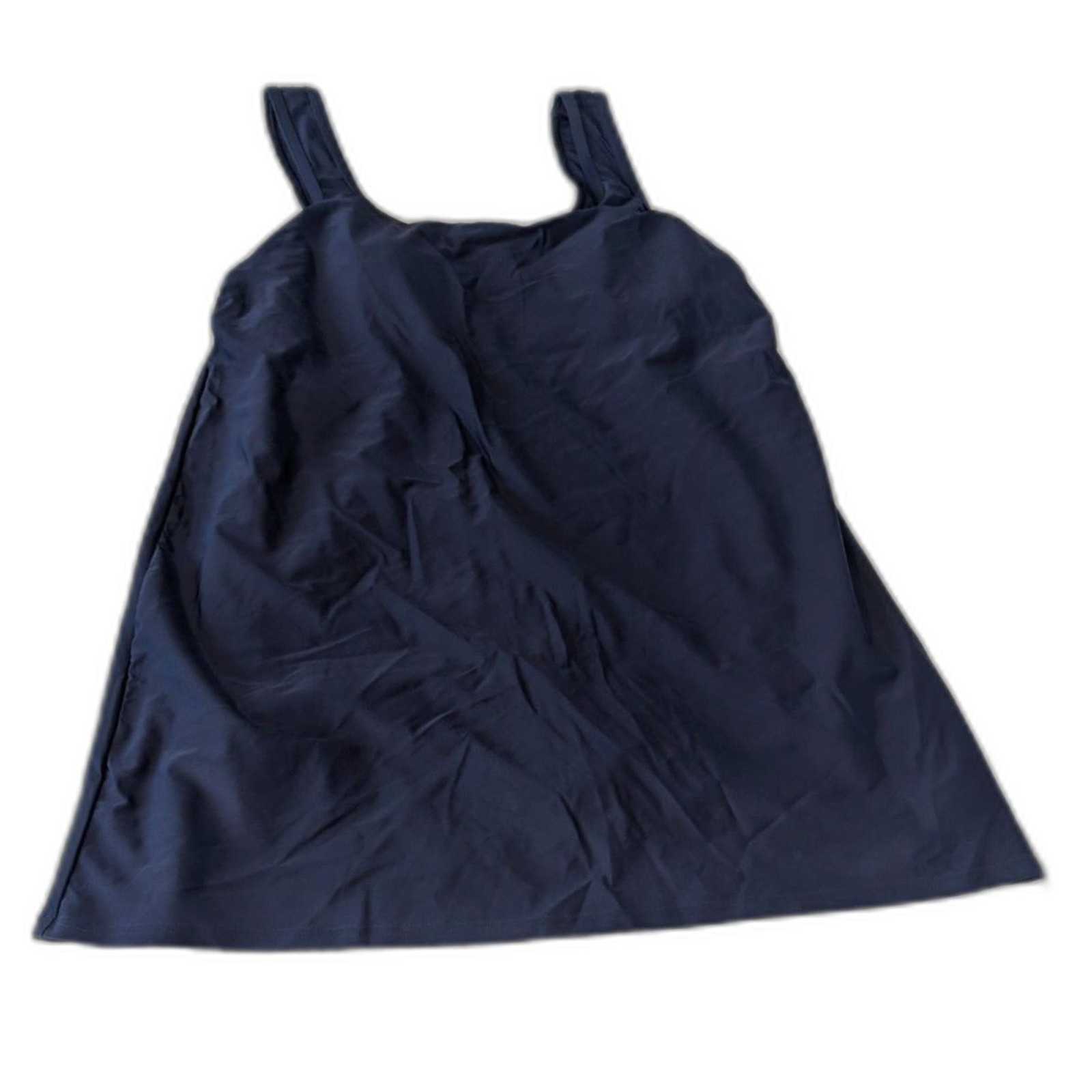 Women’s Lands’ End One-Piece Swim Dress With Attached Shorts L 14-16 NWOT