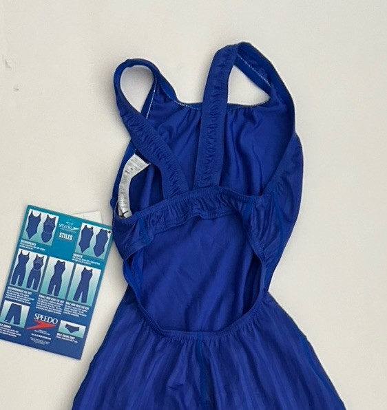 Speedo Aquablade Kneeskin GR D 30 USA 28 Vintage Blue Competitive Swimming