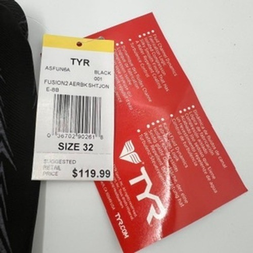 TYR Fusion 2 Aeroback Shortjohn Women Black Competition Tech Suit ASHT2A NEW