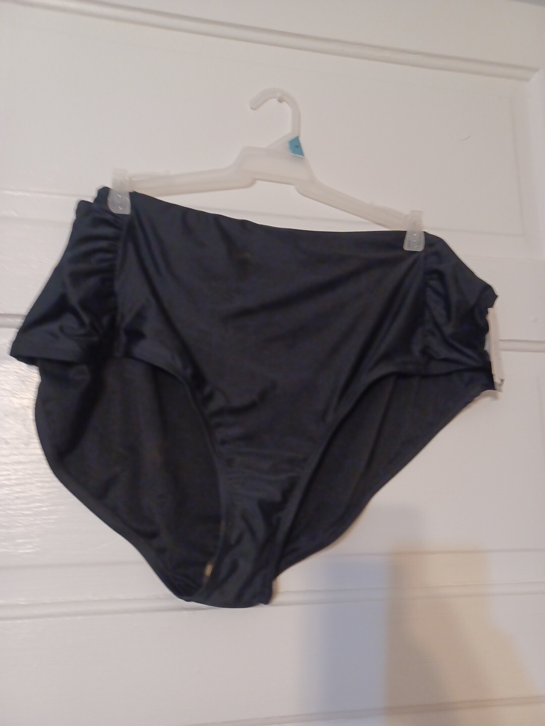 Women’s Swimsuit Bottoms Black 3X (24-26) PLUS BRIEFS NEW TIME AND TRU