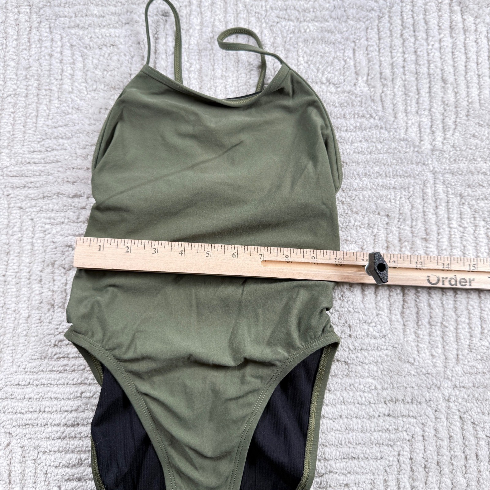 Jolyn Chevy Swimsuit Women’s 26 Olive Green Training One Piece Competitive Swim
