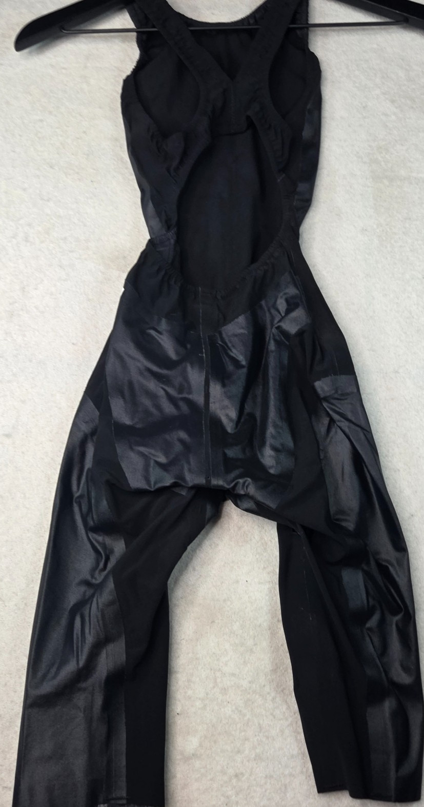 FINIS Size 28 Black Kneeskin Racing Swimsuit Competition Swimwear Women