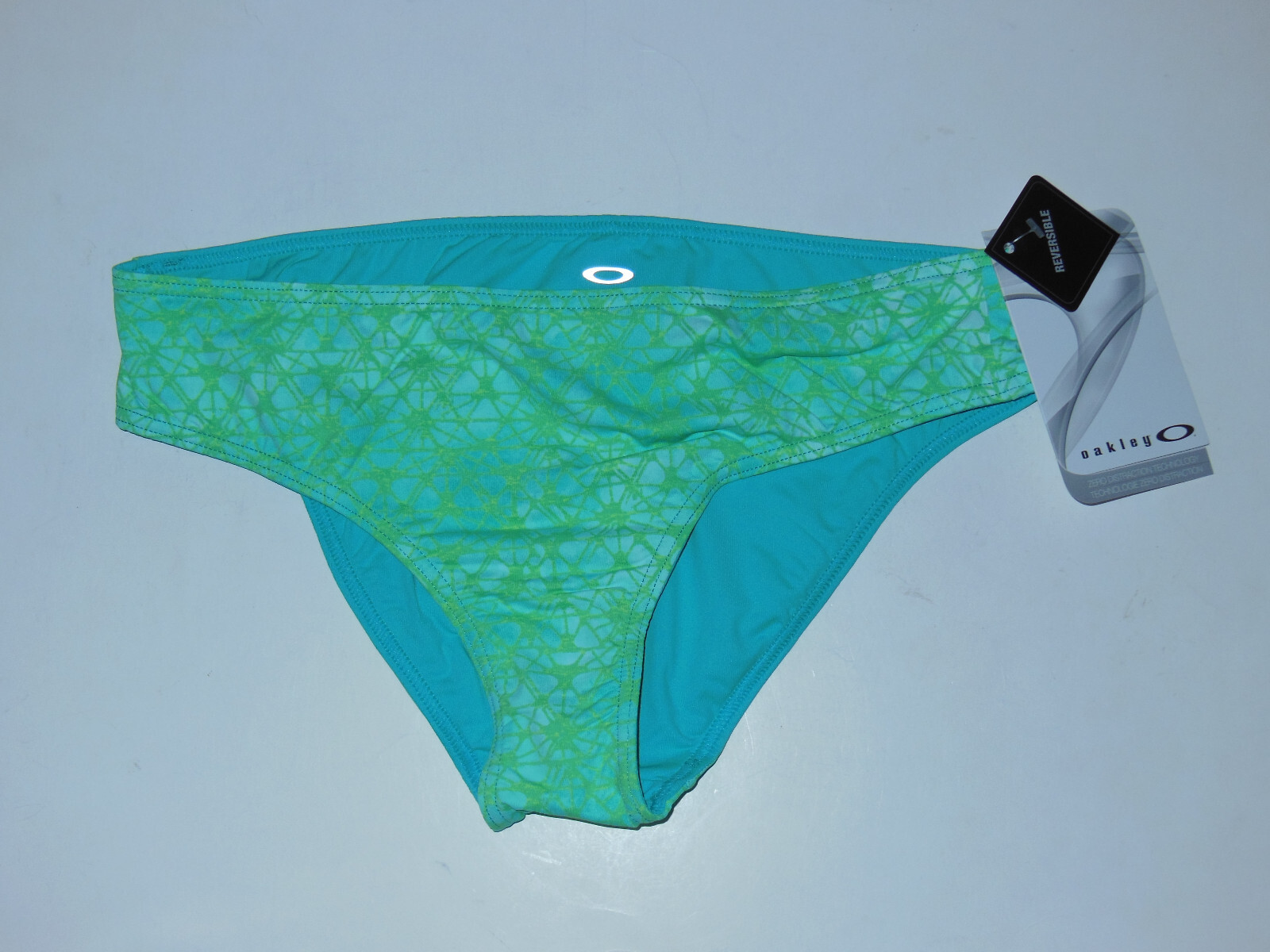Oakley Dune Hip Hugger Seabed Reversible Swim/Beach Bottoms Womens Small Green