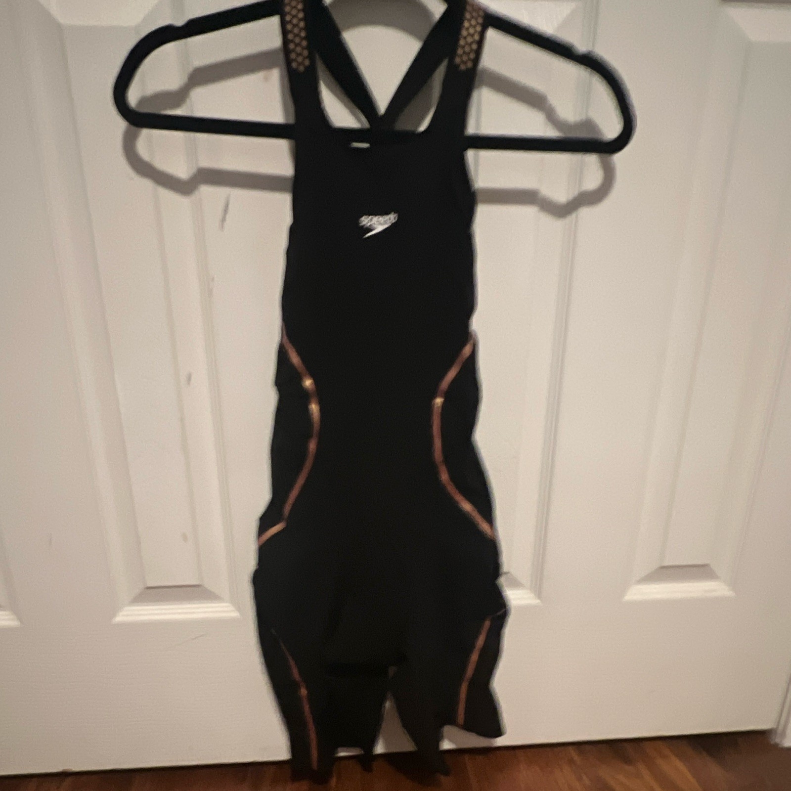 Speedo FINA Approved Fastskin LZR intent closed back Tech Swimsuit 26 Black