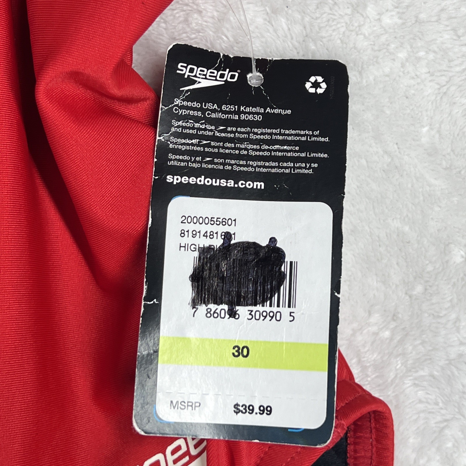 Speedo Women’s Pro LT Swimsuit Team Red Size 30 (Small) NWT