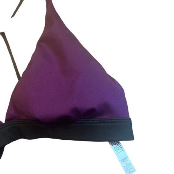 Victoria’s Secret Sport Purple Triangle Bikini Top M M Racerback Sporty