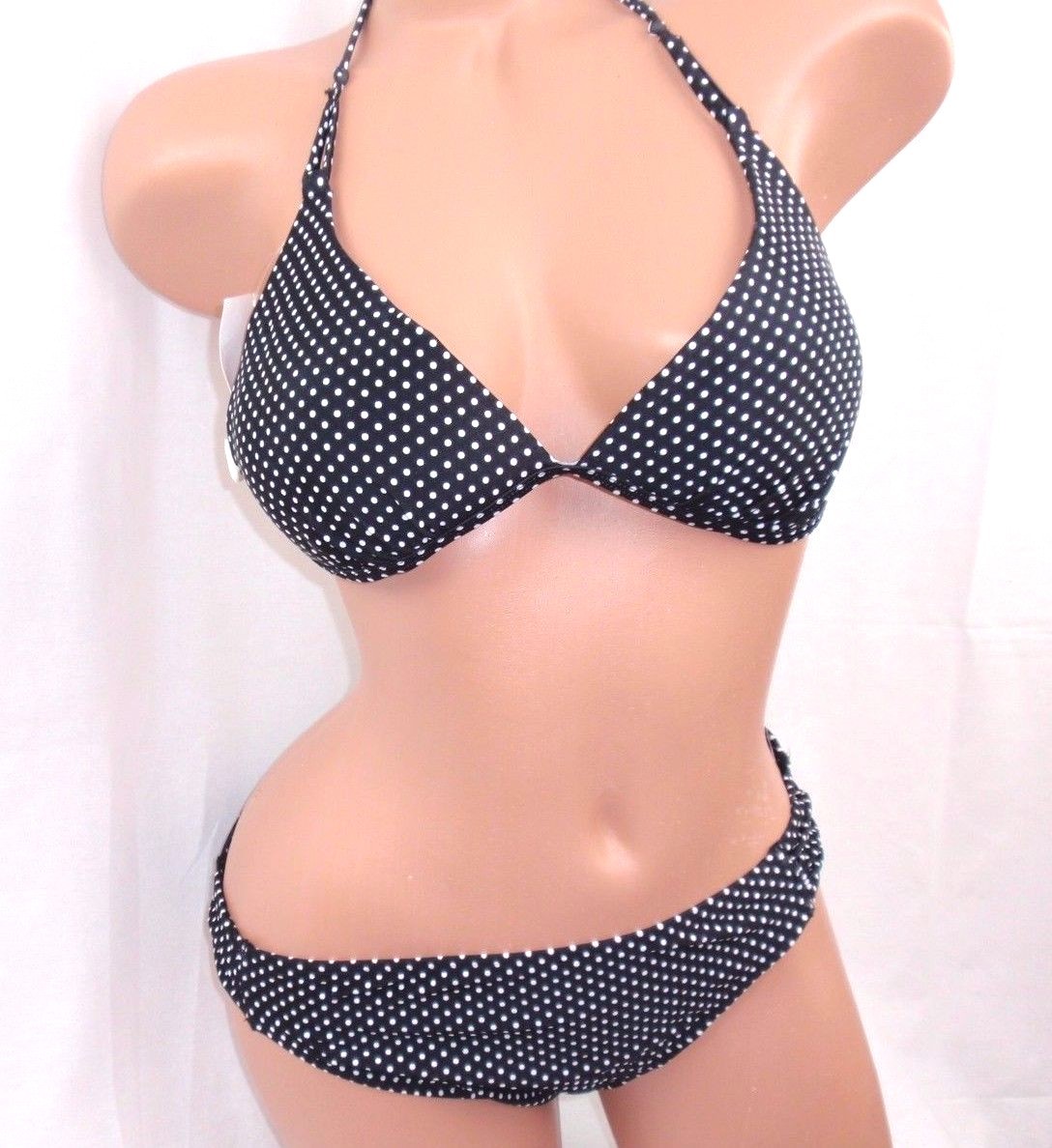 California Waves Bikini Swimsuit Women’s Swimwear Size XL Padded Polka Dot Top