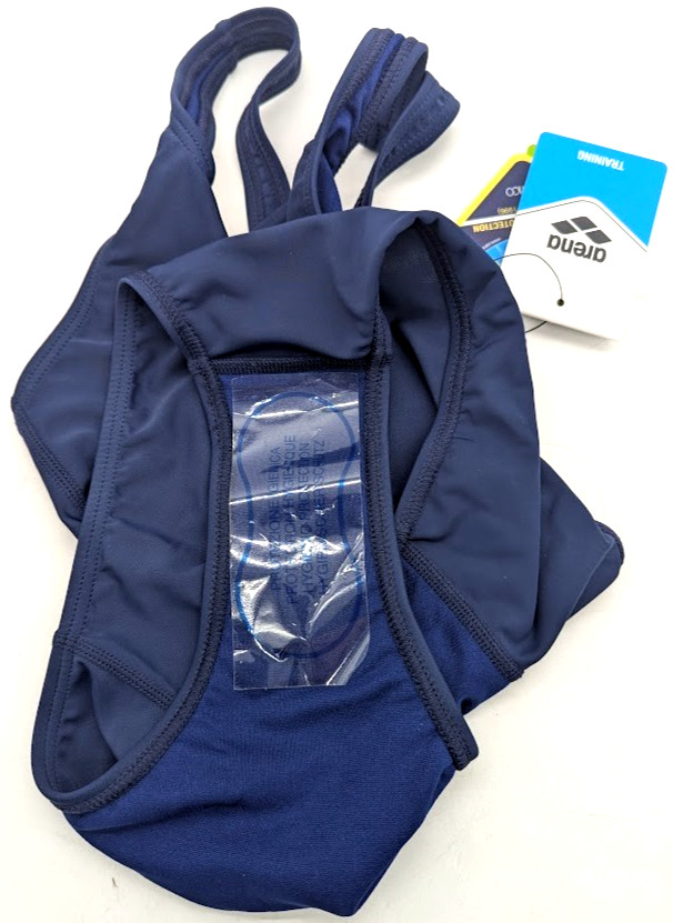 *OPEN BOX* Arena Team Swim Tech Solid One Piece – Navy-White – Size 26