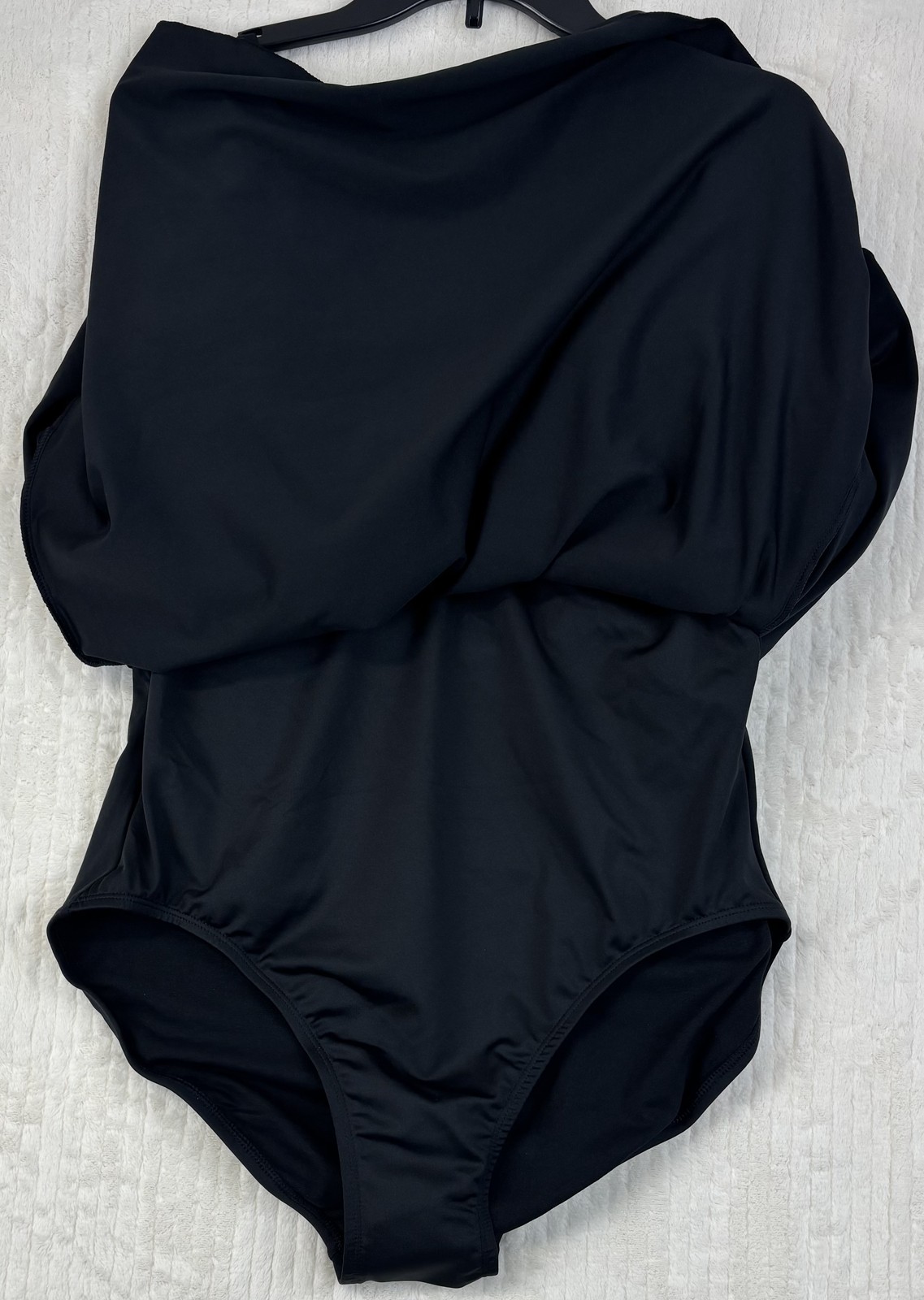 Aquashape by Dolfin Women’s Black Swim Dress One Piece Swimsuit Size 18 New NWT