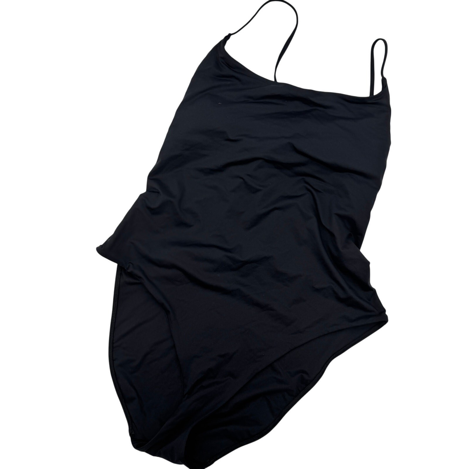 Everlane Swimsuit The String Renew Nylon One Piece Women Size 2XL Black
