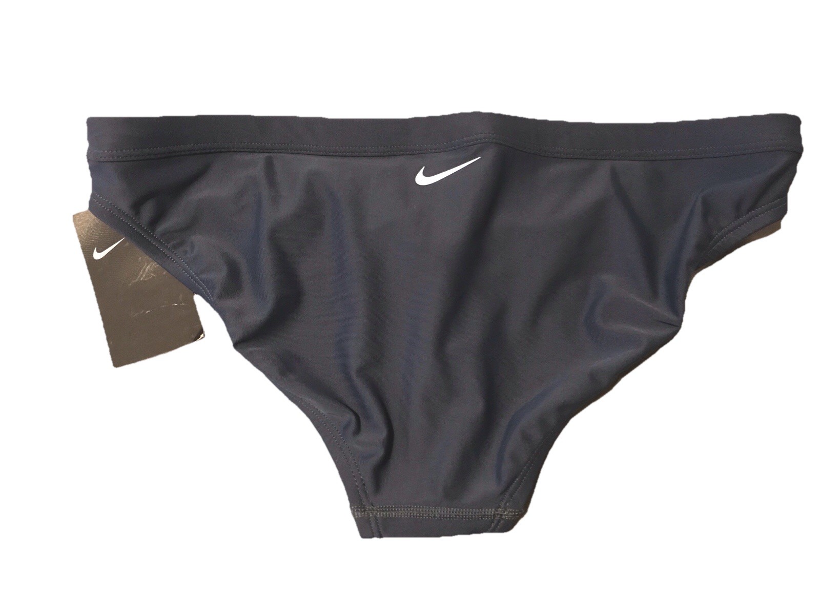 NWT! Nike Athletic Bikini Swim Bottom Metallic blue SZ L 💕