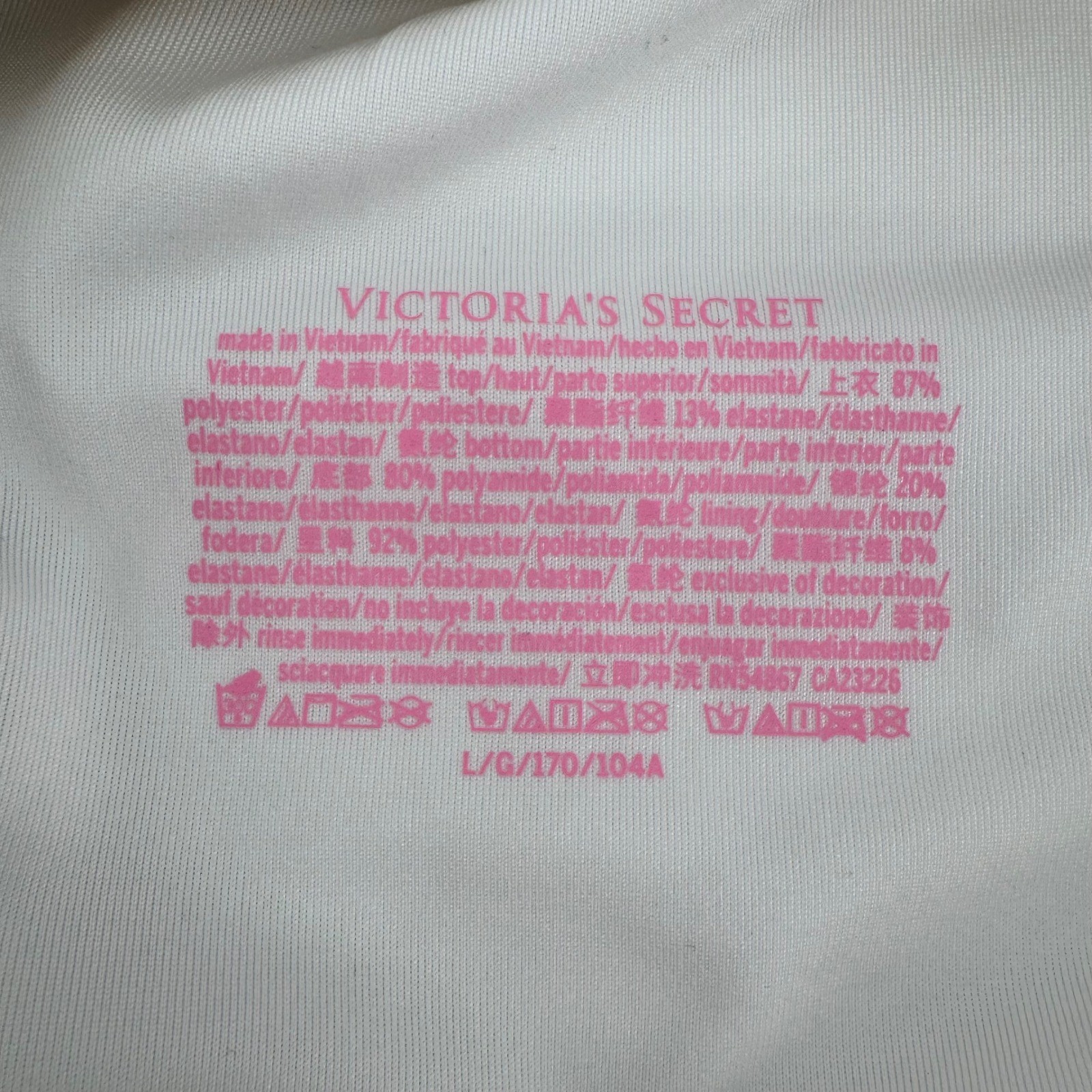 NEW Victorias Secret One Shoulder One-Piece Swimsuit White Gold High Waist Large