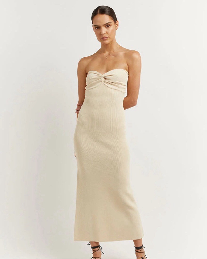 Dissh ANIKA BUTTER KNIT MIDI DRESS XS $130