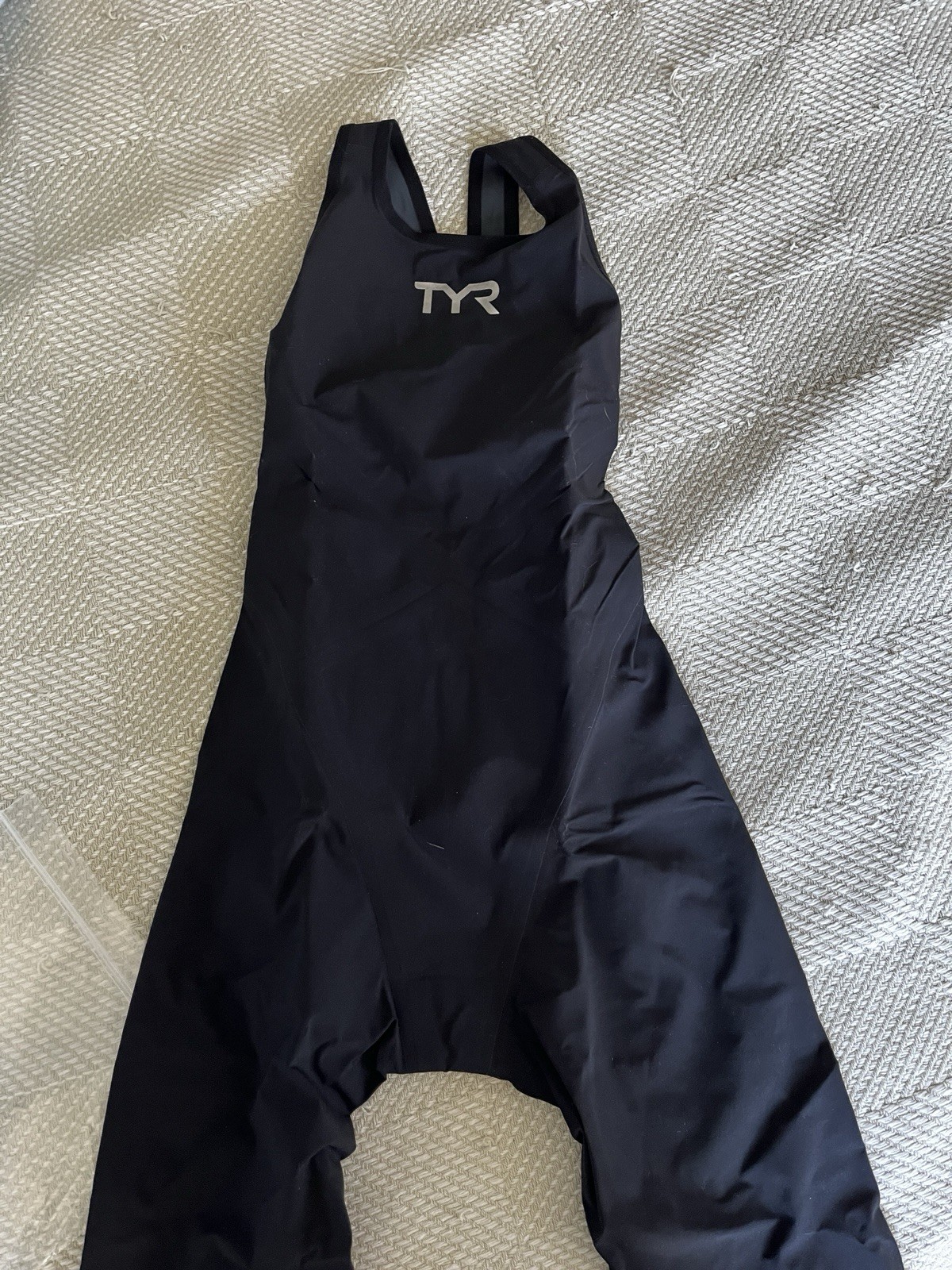 TYR Venzo Phantom Black Open Back Tech Suit Size 25