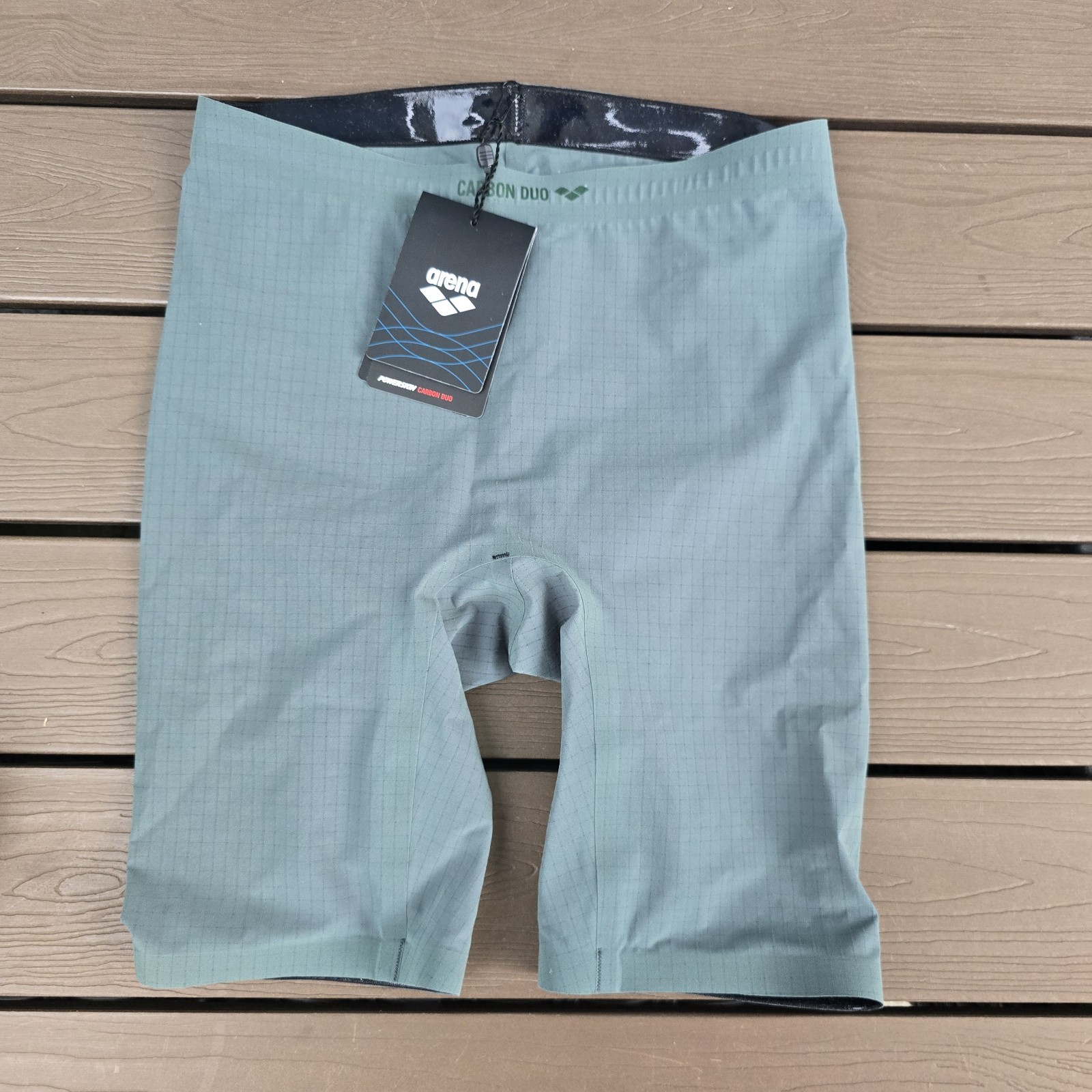 ARENA Women’s Powerskin Carbon Duo Jammers Army Green Racing SIze 34 New