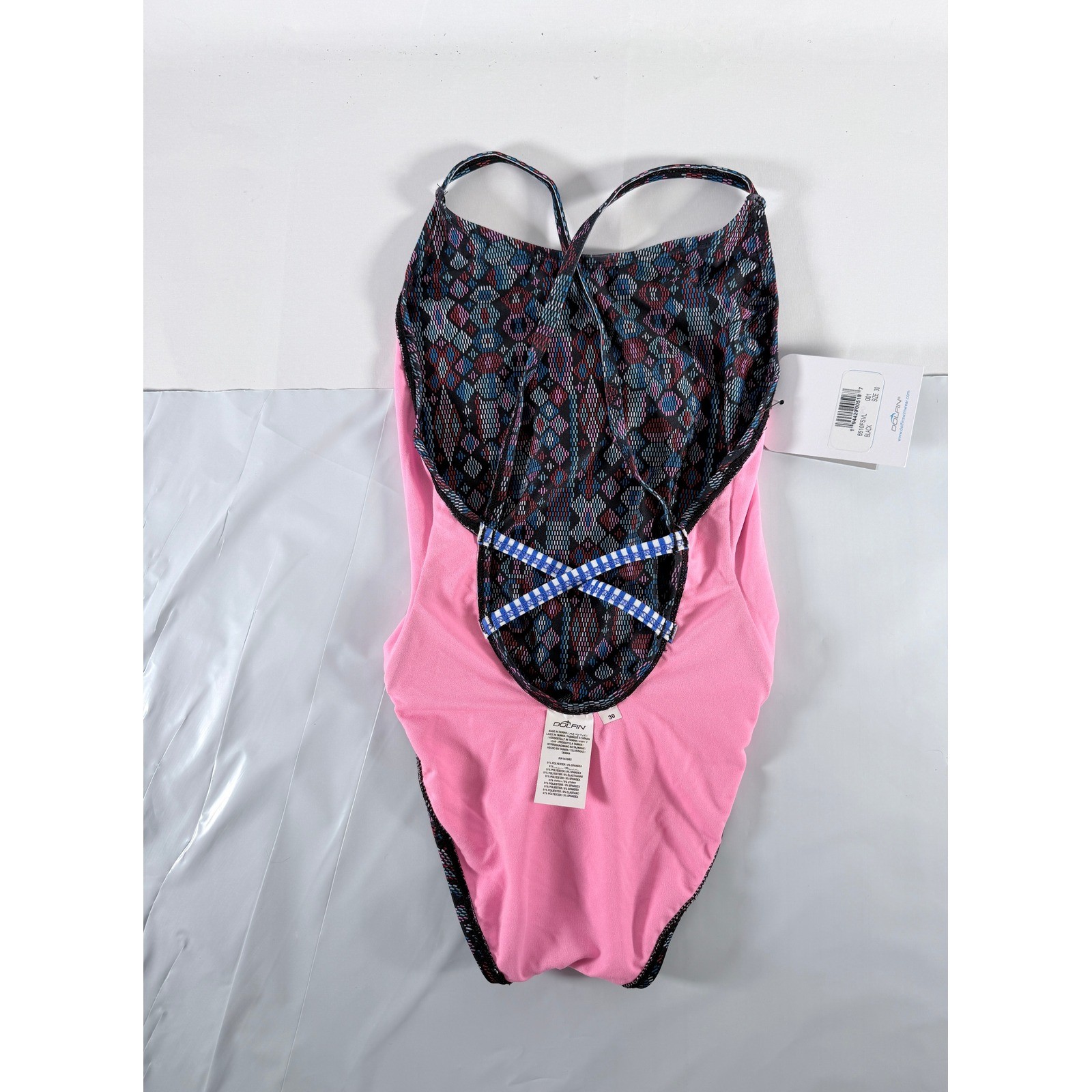 Dolfin Uglies Women’s Size 30 XS One Piece Swimsuit Geometric Diamond NWT