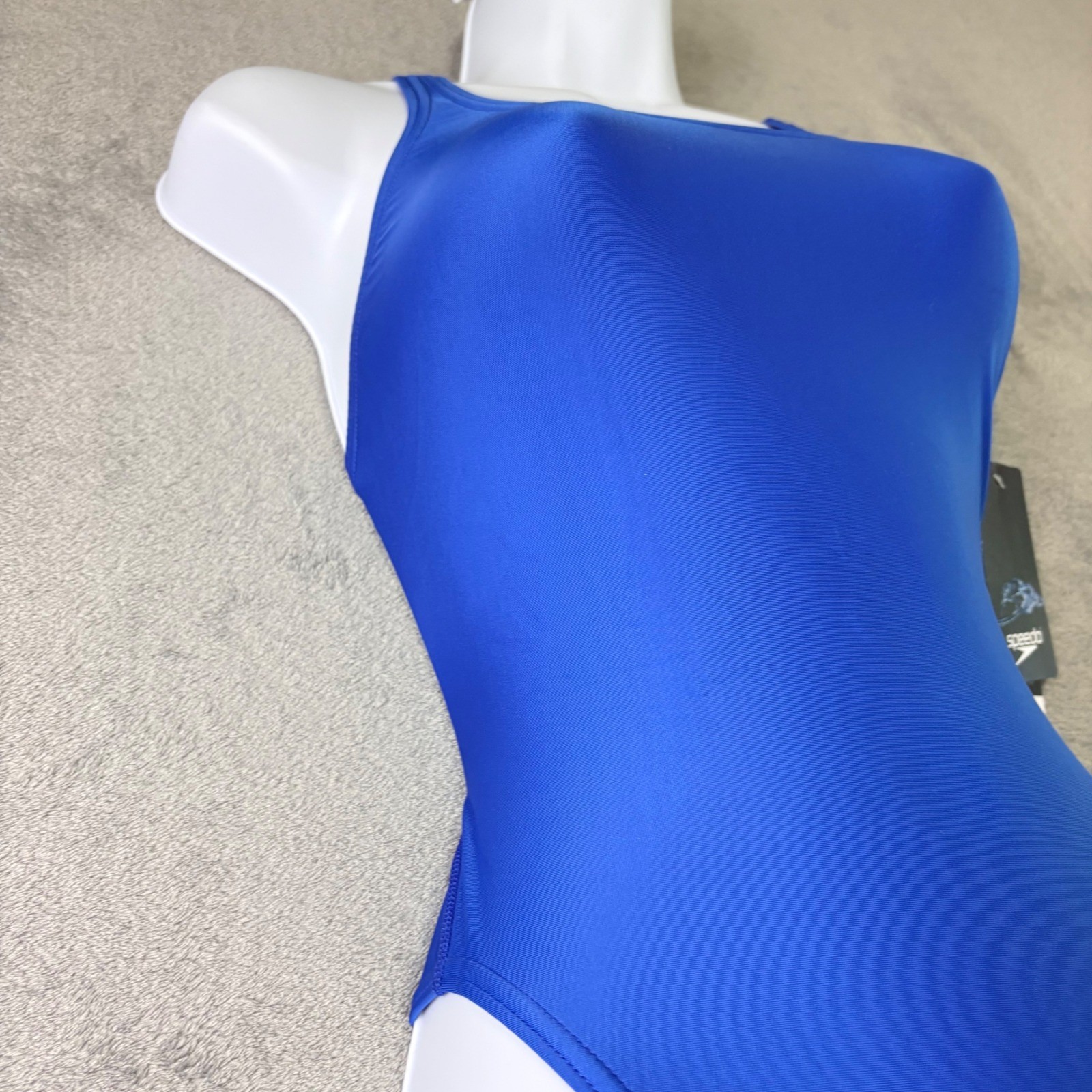 Speedo Women 30 Team Blue One Piece Swimsuit Racerback Performance Training New