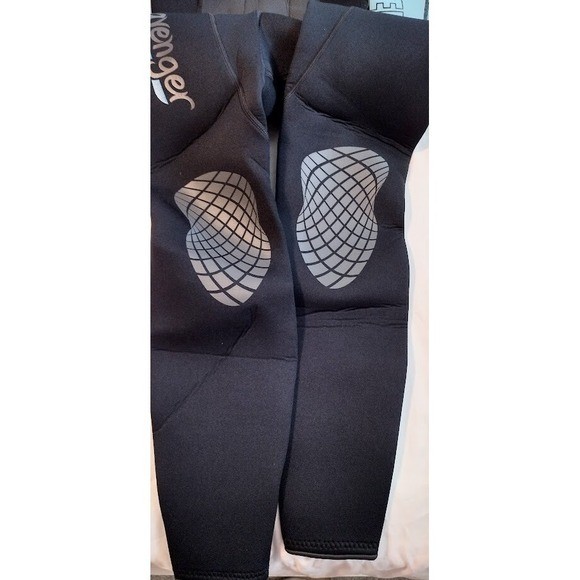 Seavenger Womens Full Body Wetsuit Size 3 Blue Black Neoprene Diving Snorkeling