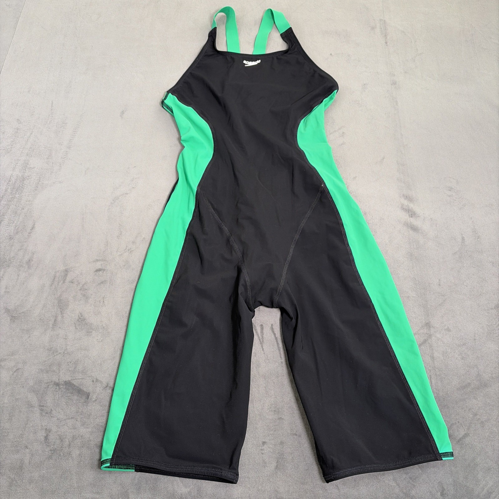 3) Speedo Fastskin LZR Pure Intent Open Back Kneeskin Tech Suit Size 10/36 Chrty