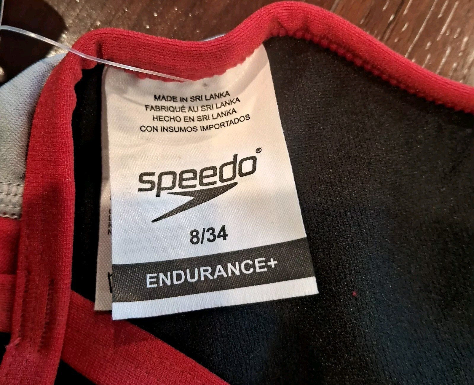 NIB Women’s Competitive Speedo FL Splice Crossback A Size 8|34 Black/Red 972