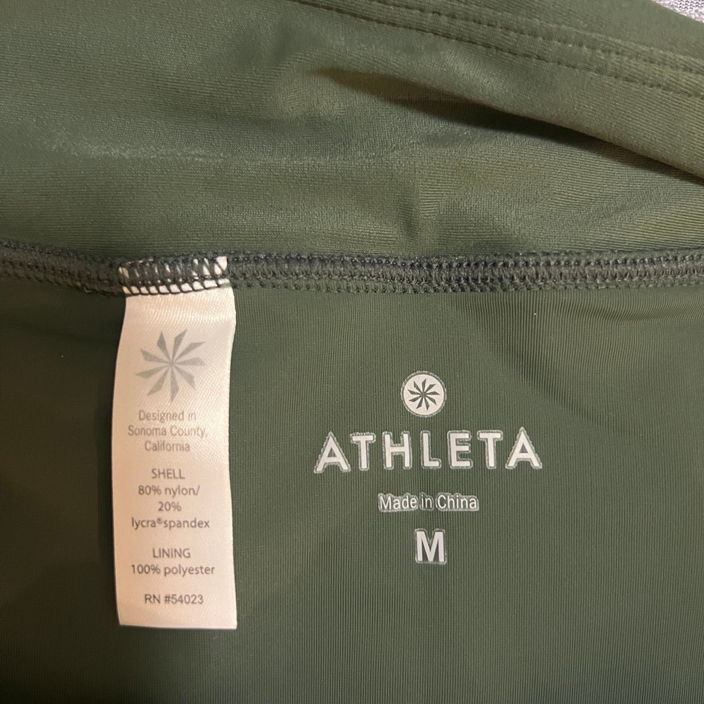 Athleta Green Lined Micro Mini Athletic Skort Women’s Medium (b9)