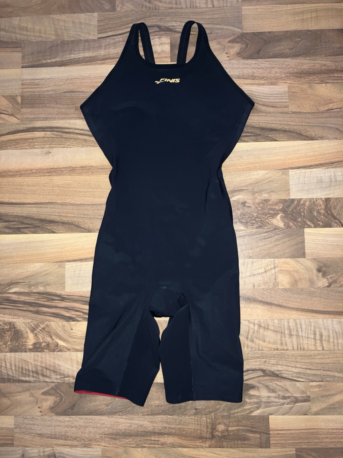 FINIS Female Fuse Openback Black technical racing swimsuit Sz 34