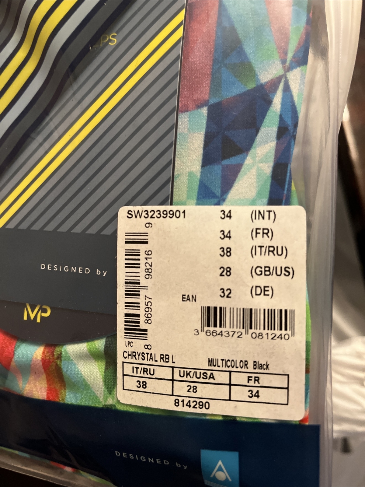 Size 28 Michael Phelps Racing Swim Suit Aqua Infinity Tech! Women Chrystal READ!
