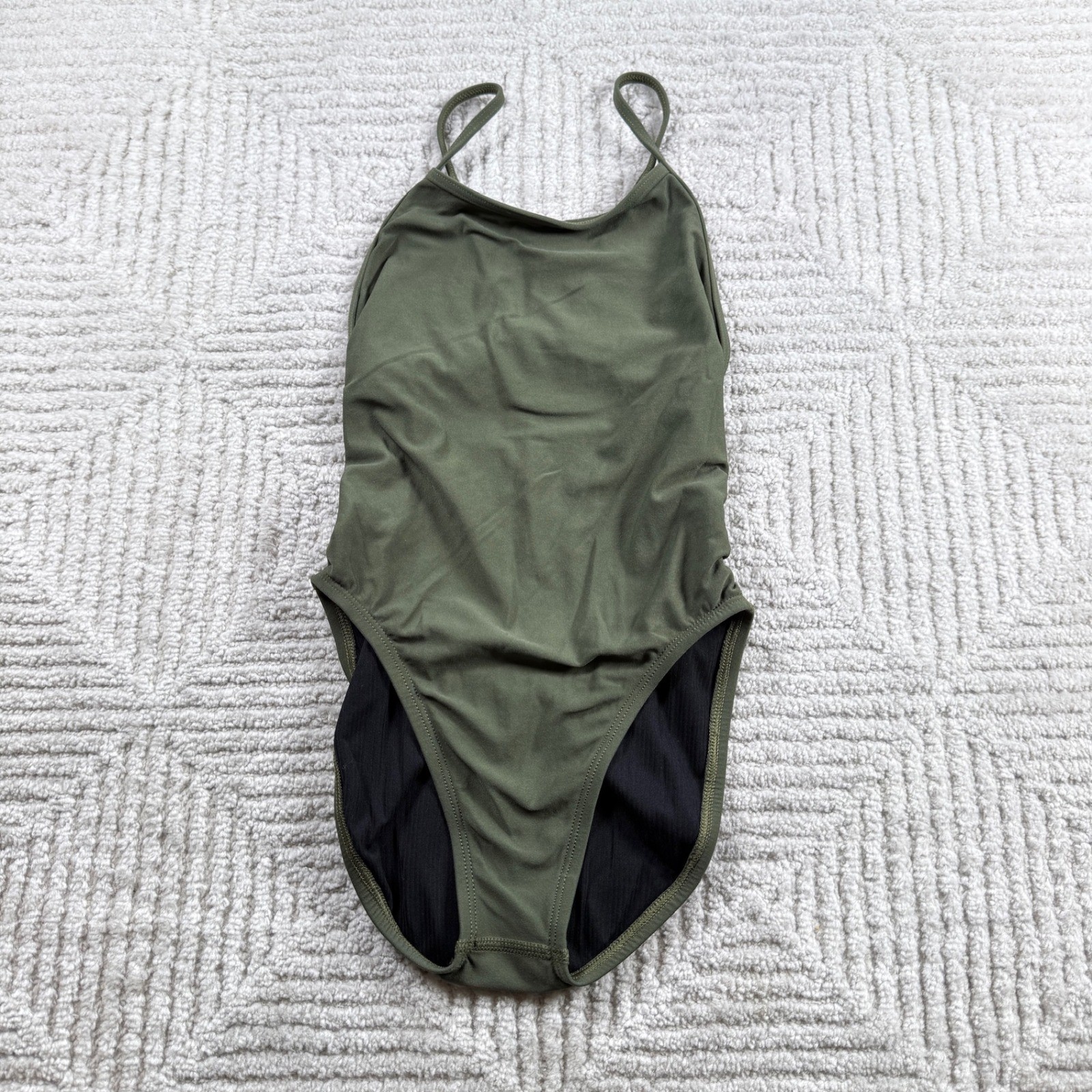 Jolyn Chevy Swimsuit Women’s 26 Olive Green Training One Piece Competitive Swim