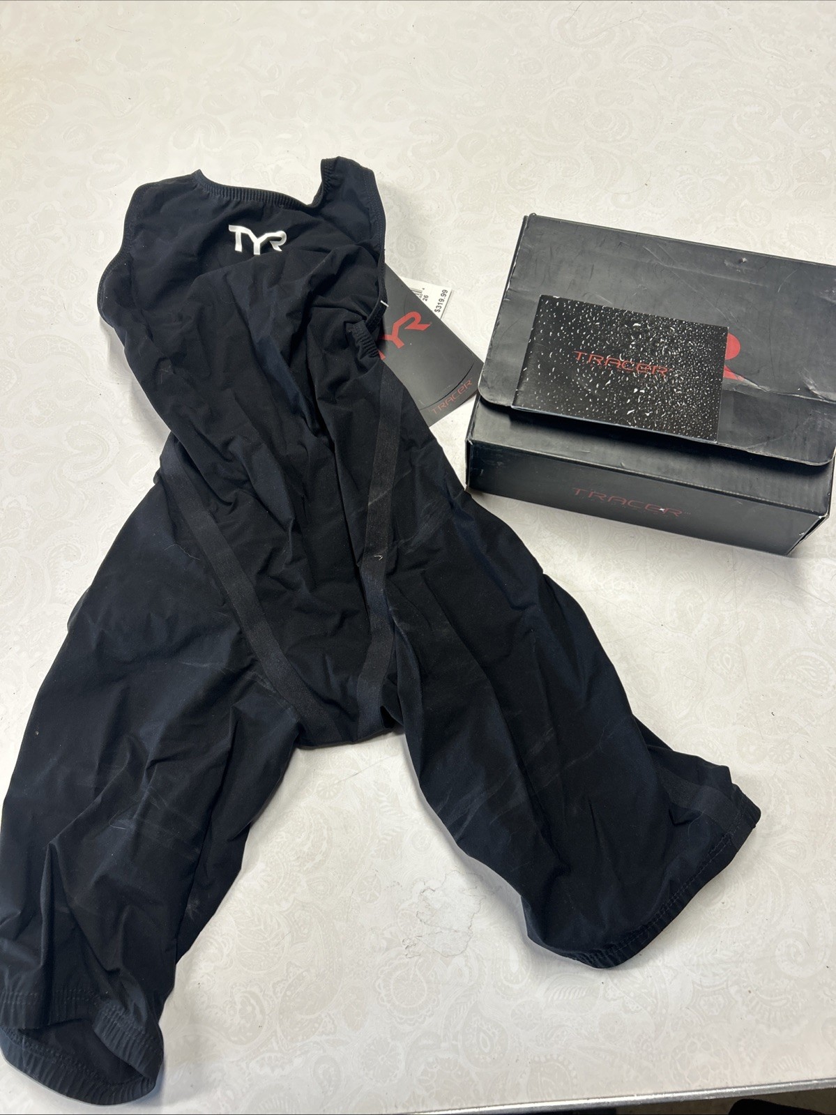 TYR Women’s 26 Black Tracer B-Series Aeroback Swim Short John USA Made New Box