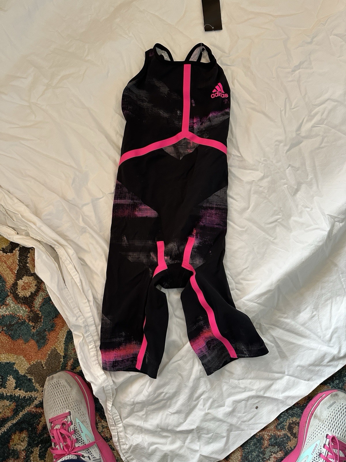 Women’s Adidas Adizero XVIII Freestyle Closed Back FINA Swimsuit SZ 20in REPAIR