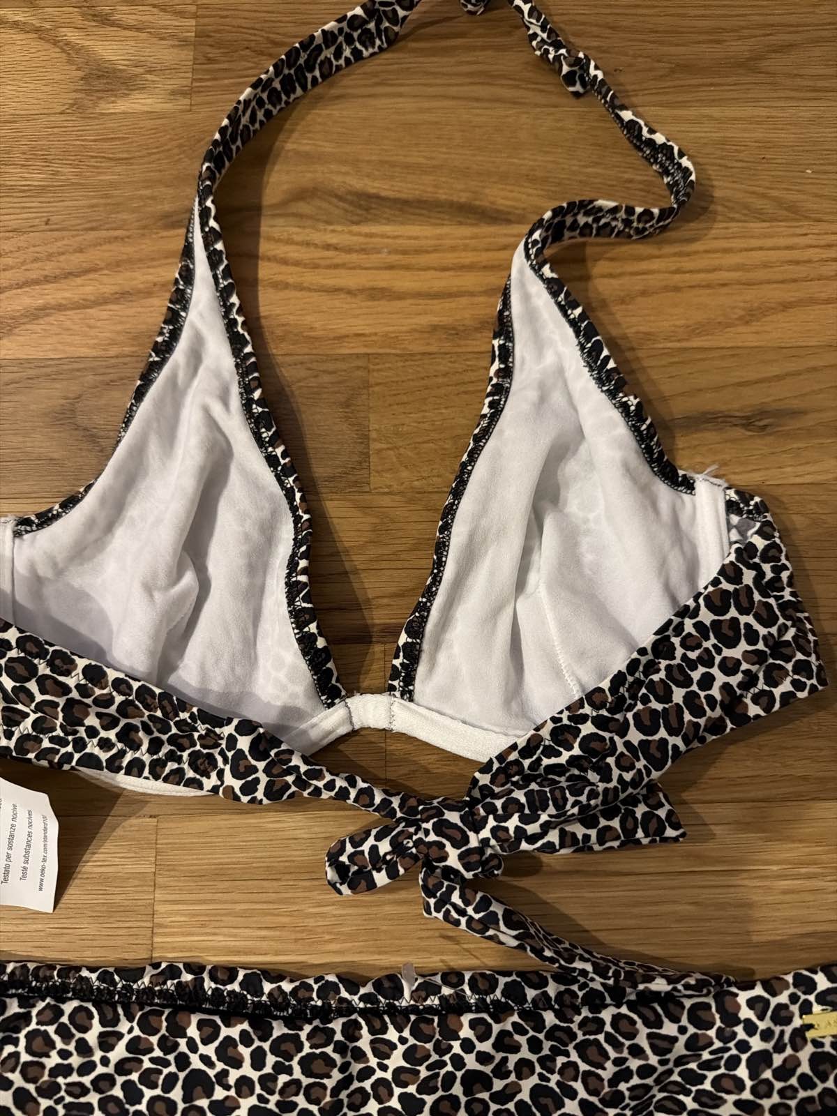 Lascana By Venus Leopard Bikini Set Top C, Size 4 Bottom