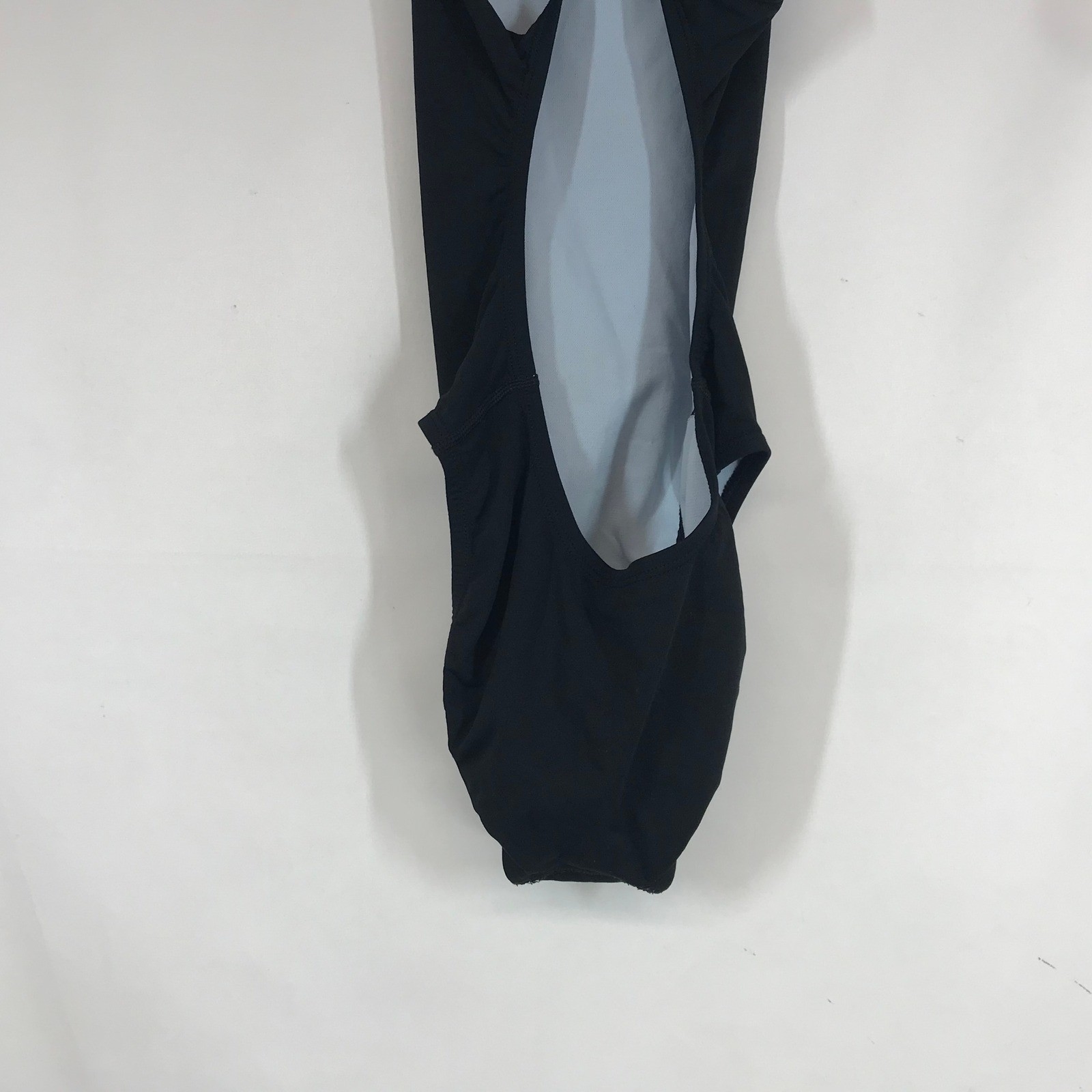 Nike Womens Performance One Piece Swimsuit Black Cutout Back Size 30 WMS 4