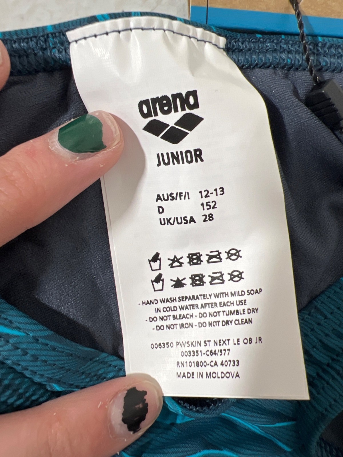 Arena Powerskin ST NEXT Junior Race Suit Clean-Sea Blue 28