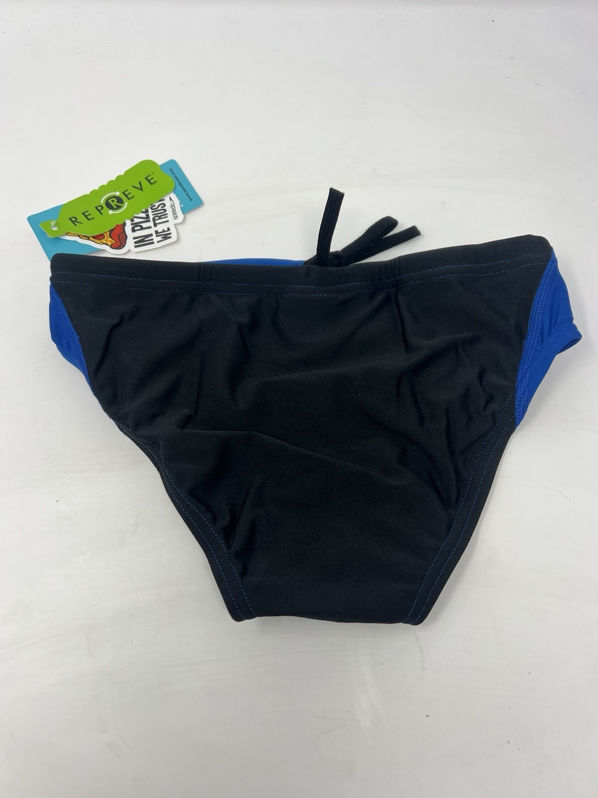 Speedo Men’s Swim Brief, Blue Black Size 28