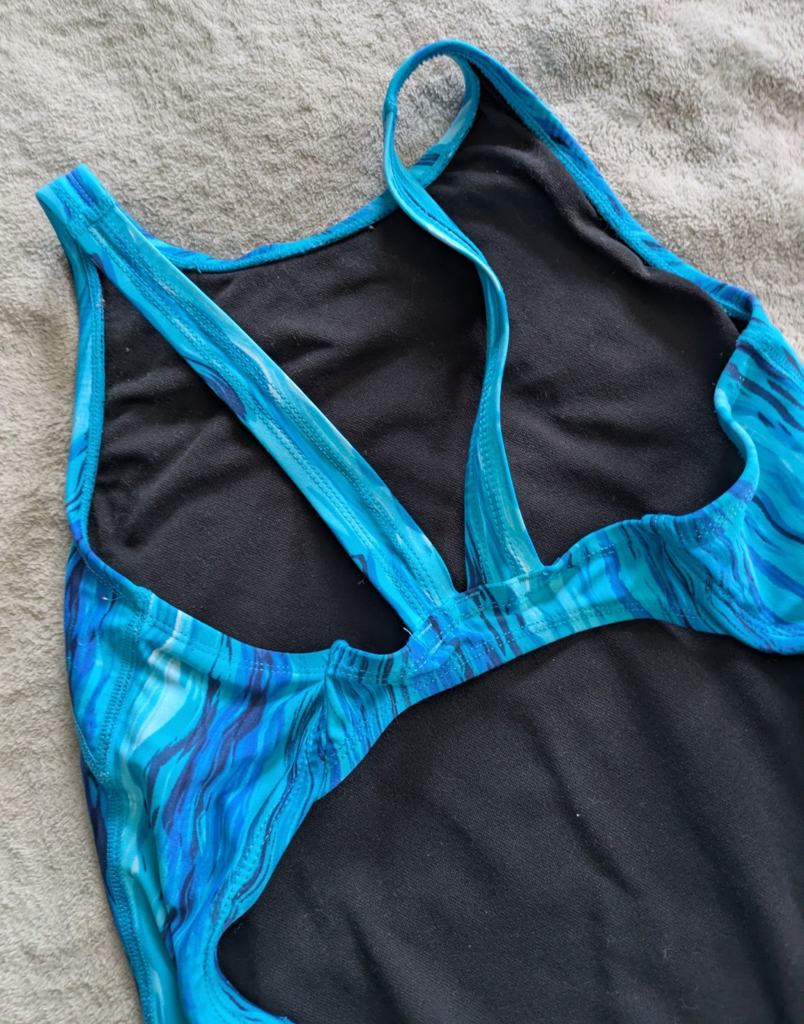 ZOOT SPORTS One Piece Swimsuit Womens Size Large 36 Blue Swim Suit